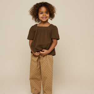 Twill trousers with Dot - Kids - Beige | 100614 Iris