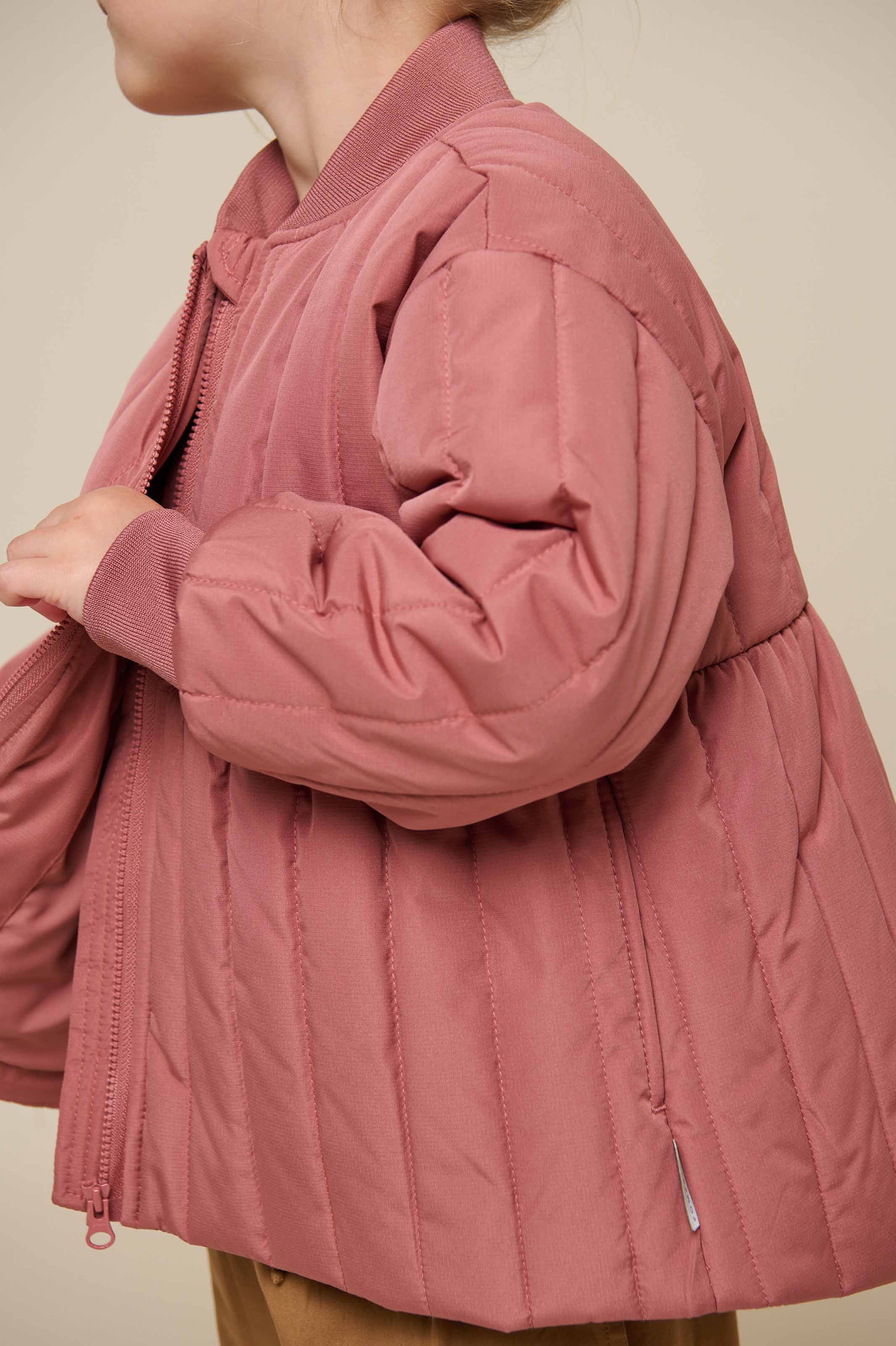 Thermal Tech Jacket - Kids - Old Rose | 101108 Elle