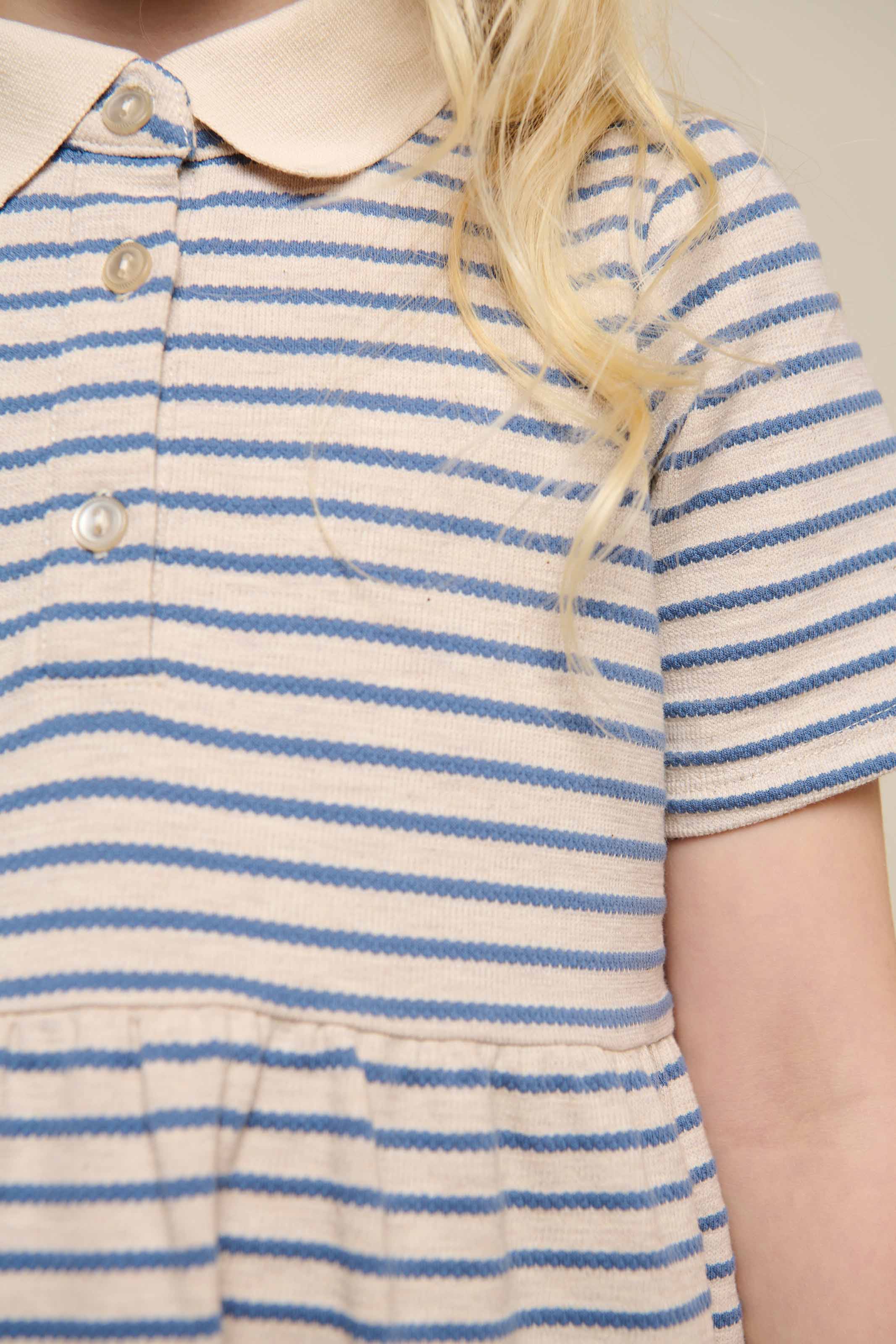 Striped Jersey Dress - Tween - Blue | 101013 Emmie