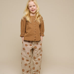 Printed Cotton Trousers - Tween - Sand | 101208 Molly