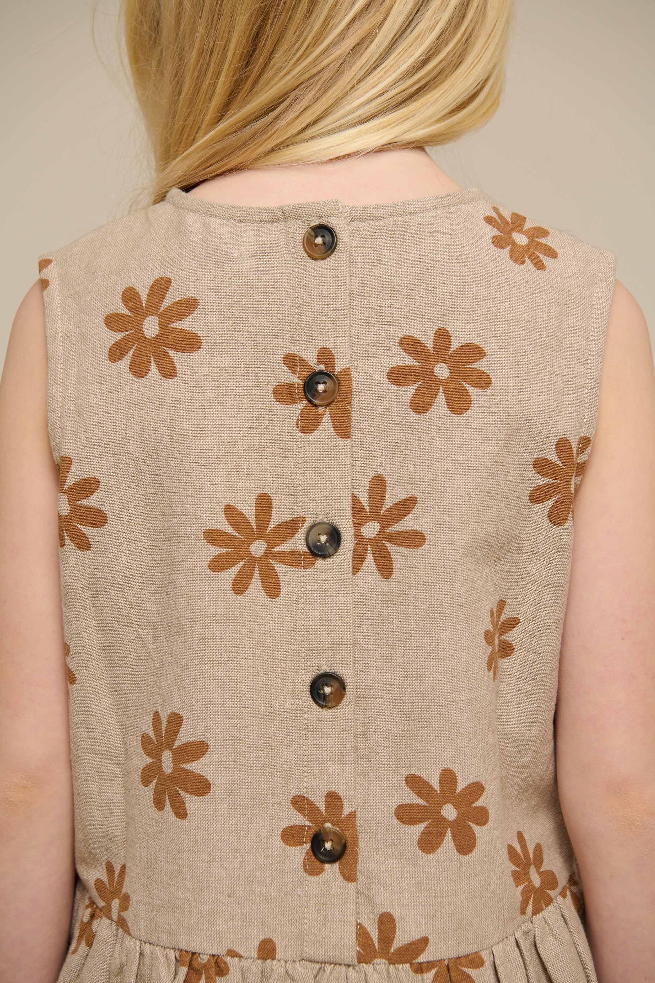 Printed Cotton Top - Tween - Sand | 101206 Molly