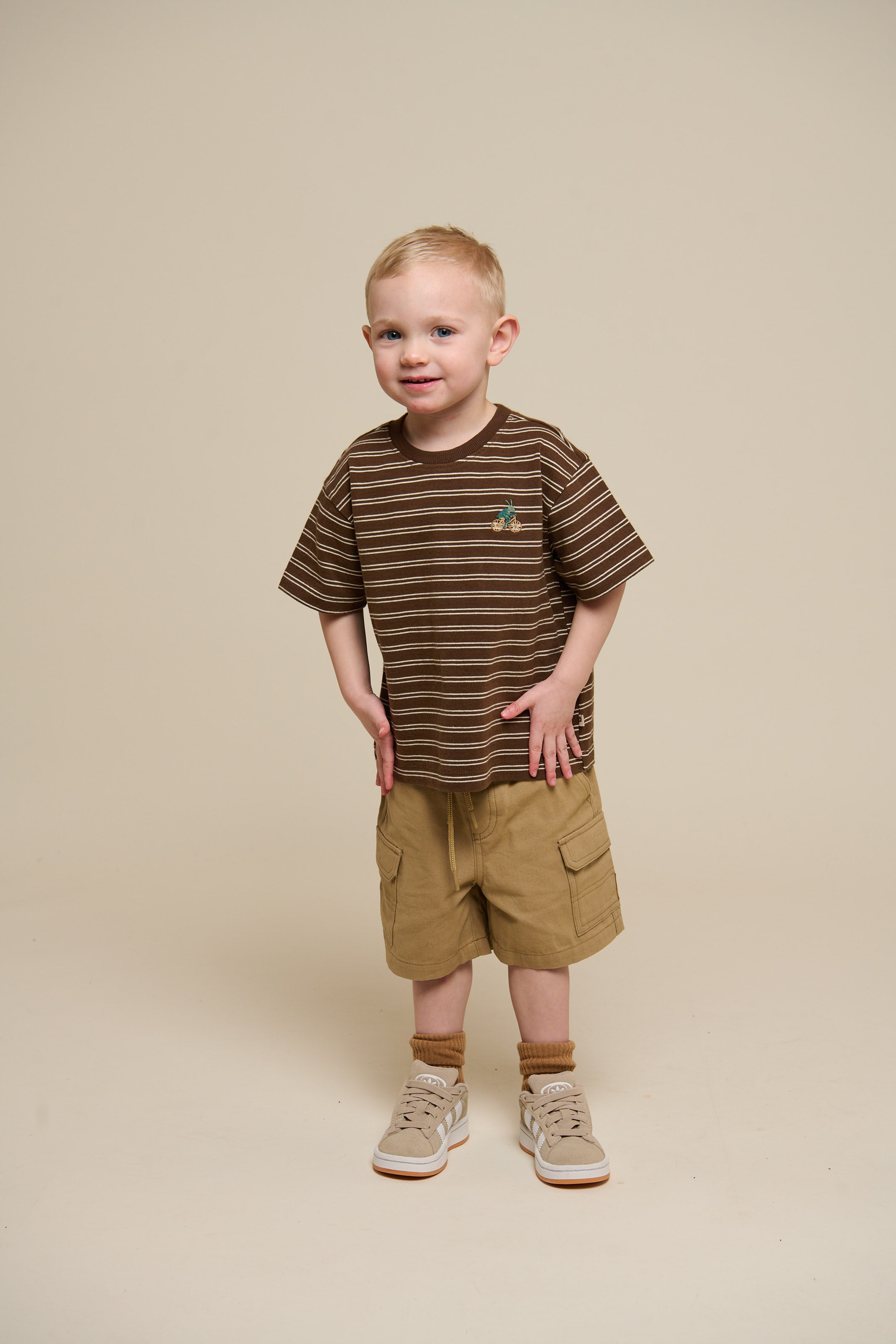Striped T-shirt - Kids - Dark Brown | 101177 Otto