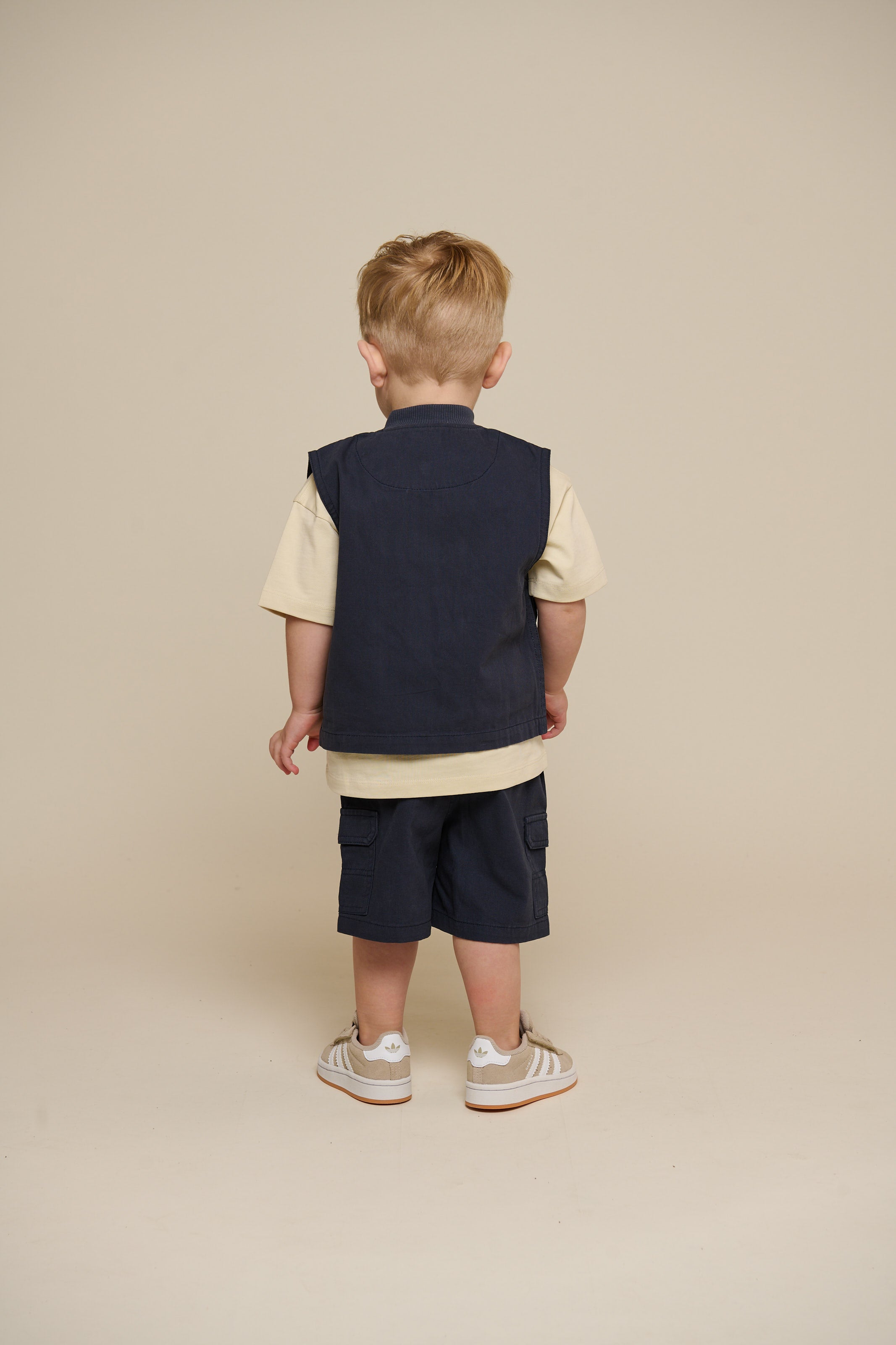 Canvas Cargo Shorts - Kids - Navy | 101122 Isack