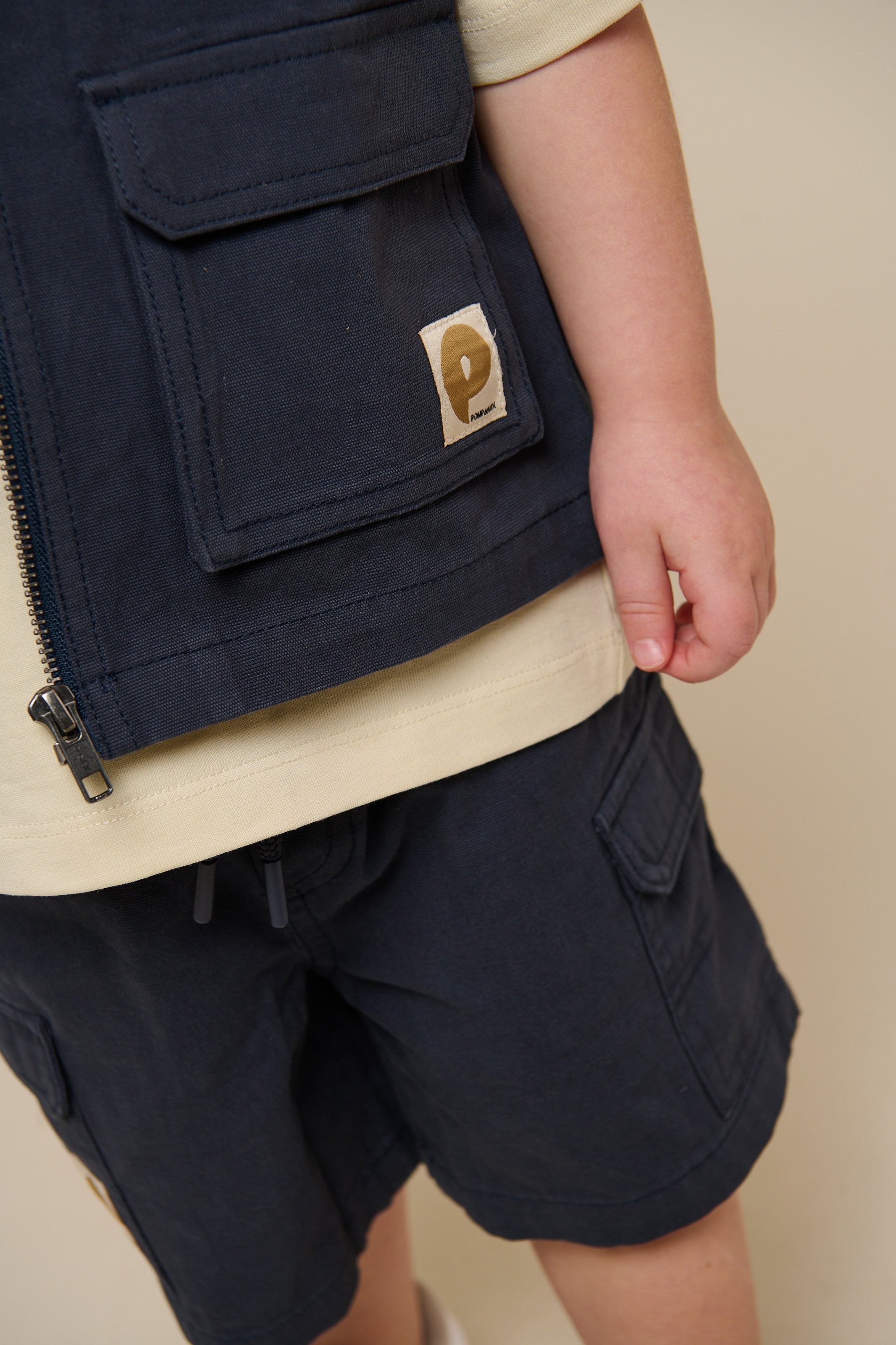 Canvas Cargo Gilet - Kids - Navy | 101130 Isack