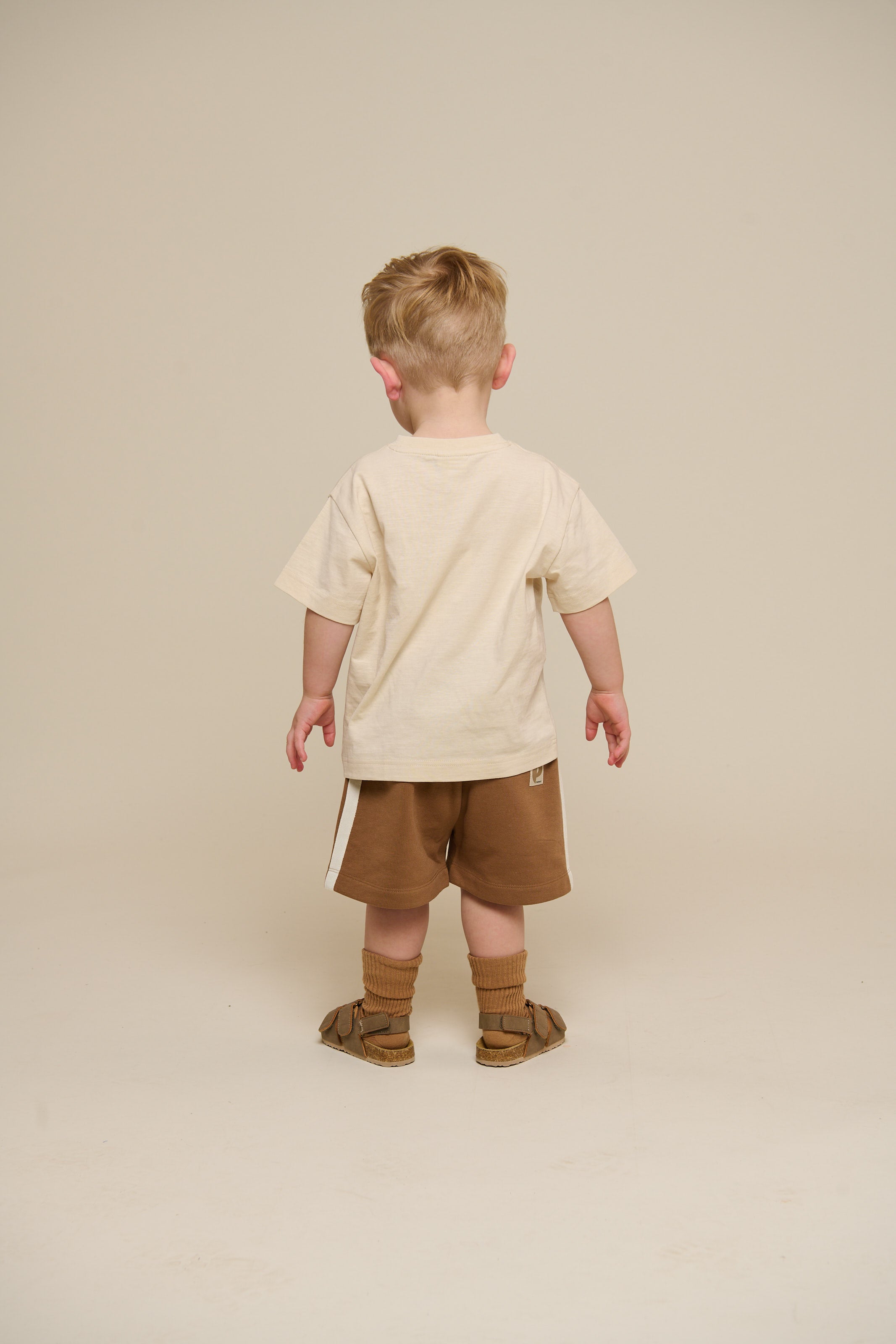 Slub jersey Embroidery T-shirt - Kids - Off White | 101159 Villum