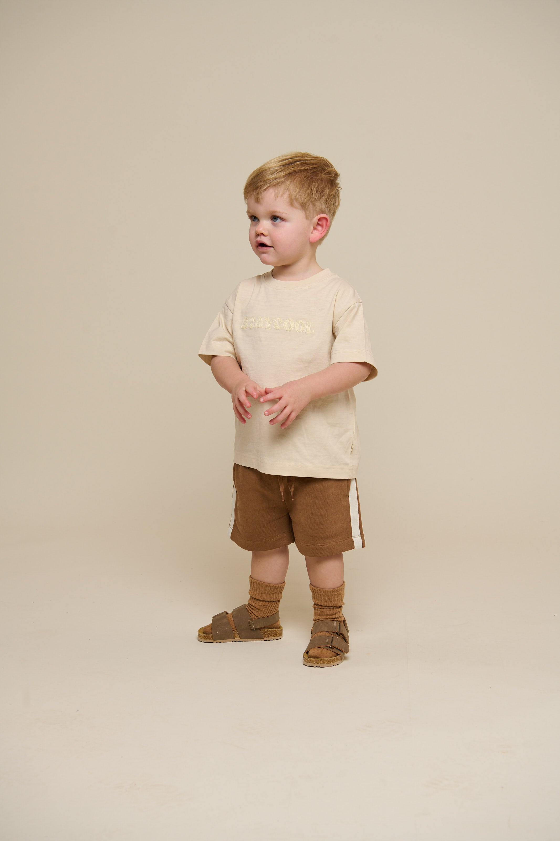 Sweat Shorts with Tape - Kids - Coconut | 101263 Carter