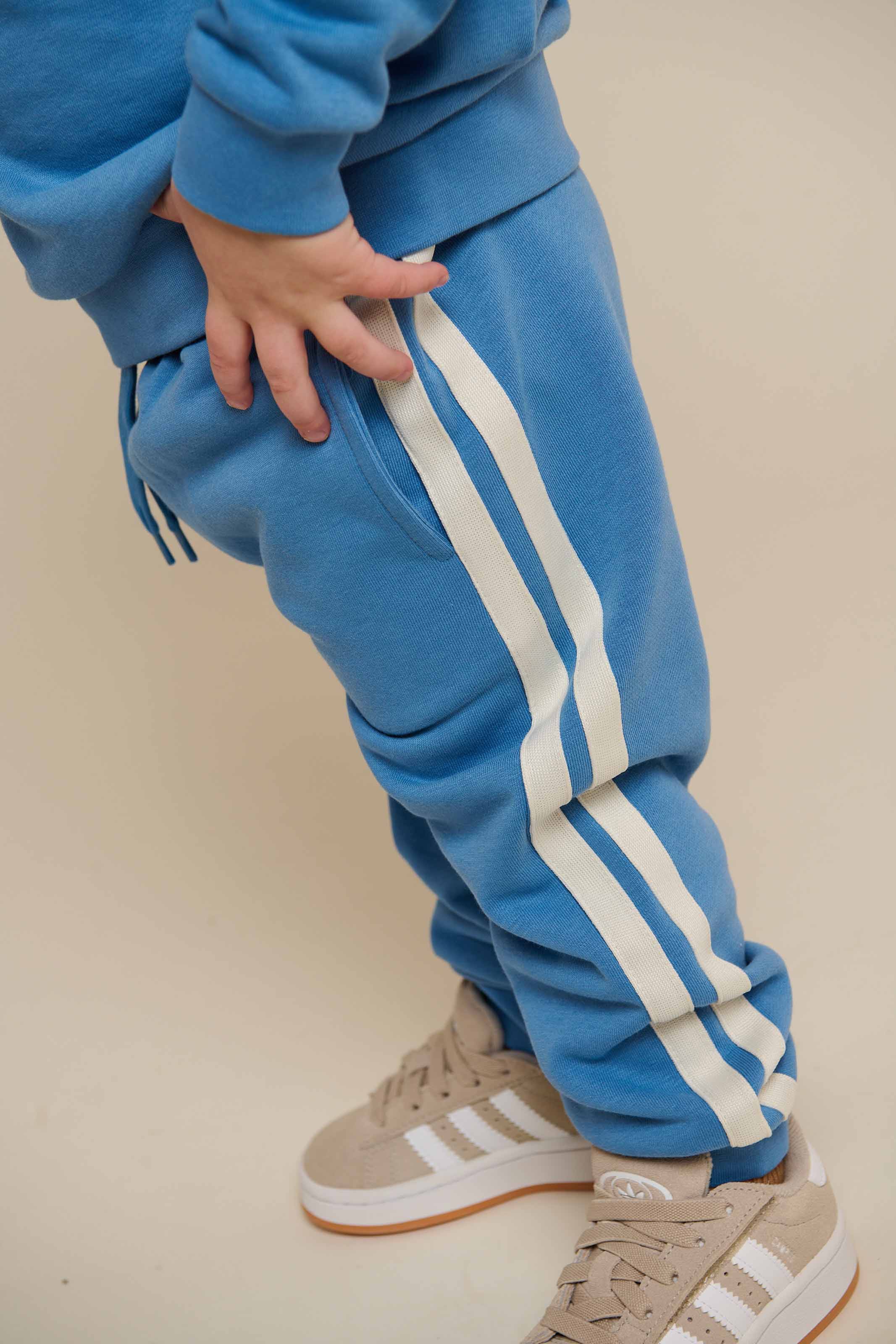 Sweat Pants with Tape - Kids - Dusty Blue | 101257 Carter