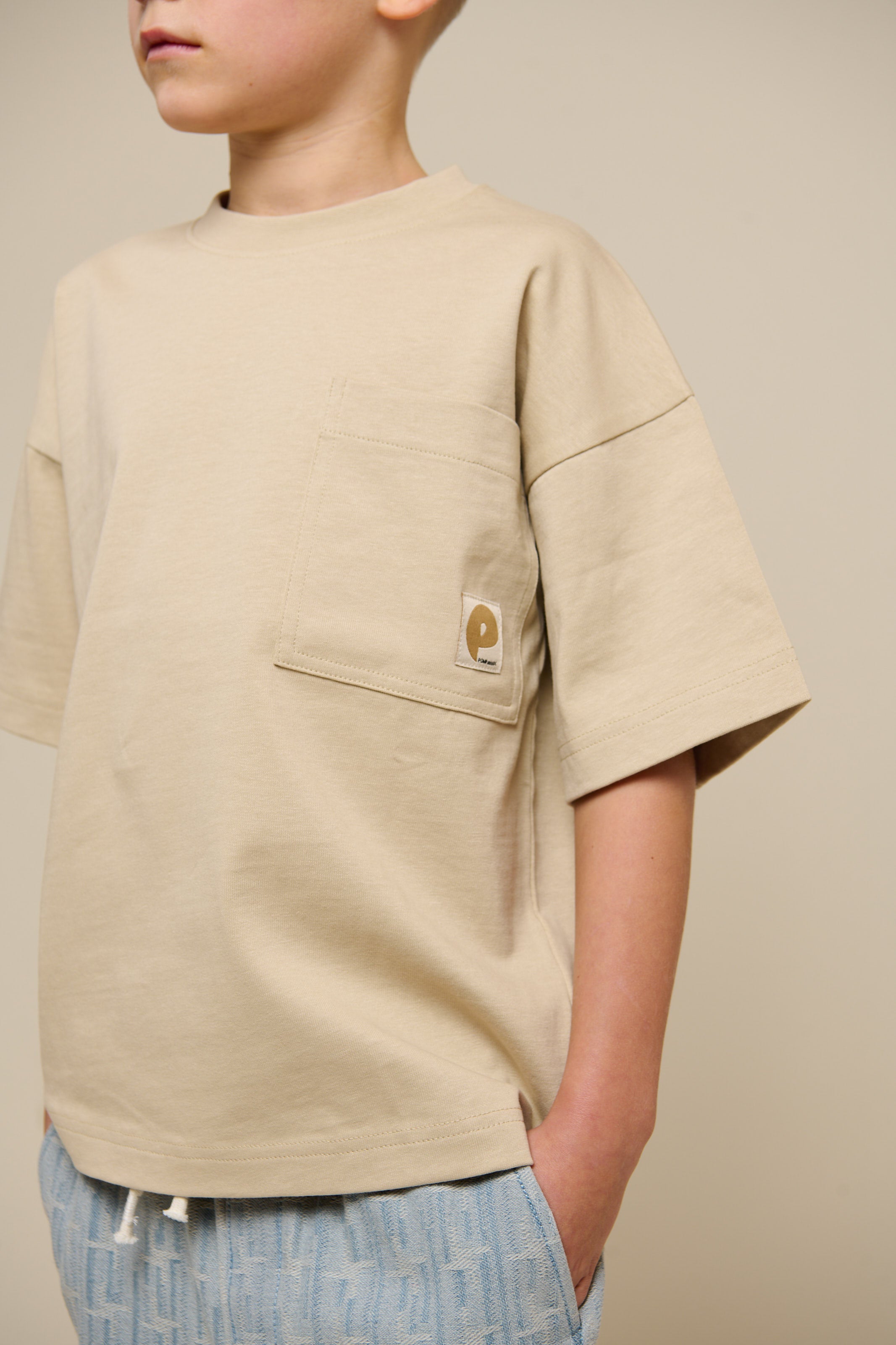Pocket T-shirt - Tween - Light Sand | 101147 Jasper