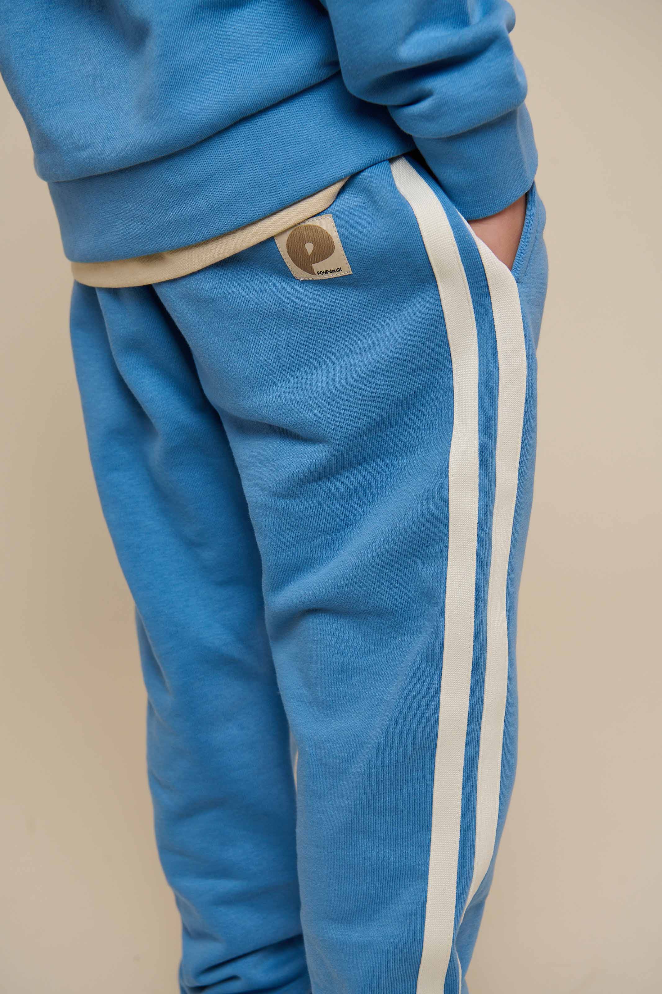 Sweat Pants with Tape - Tween - Dusty Blue | 101258 Carter