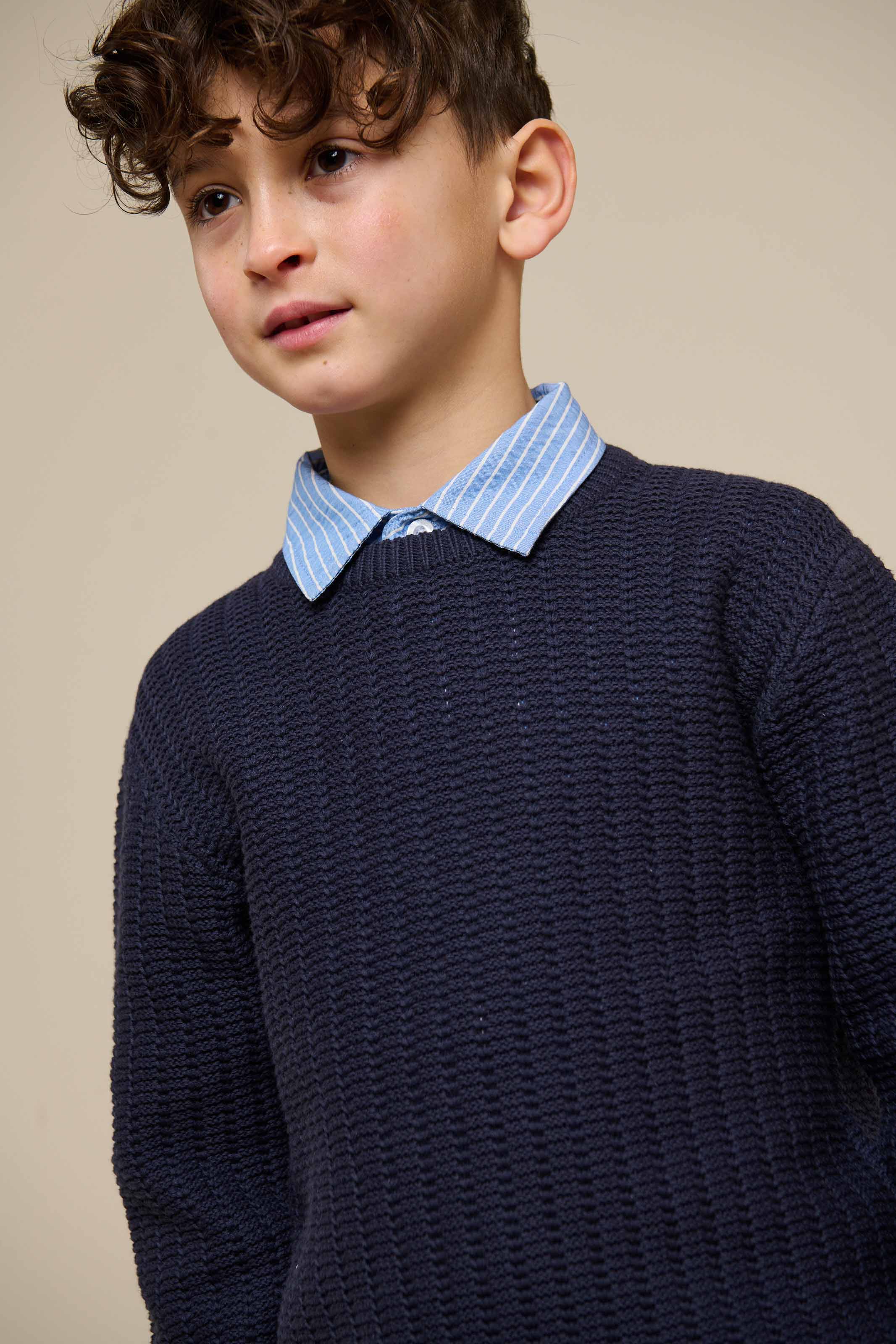 Knit Solid - Tween - Navy | 101282 Brady