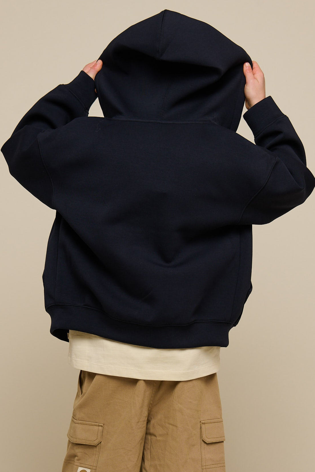 Scuba Zip Hoodie - Tween - Dark Navy | 100640 Liam