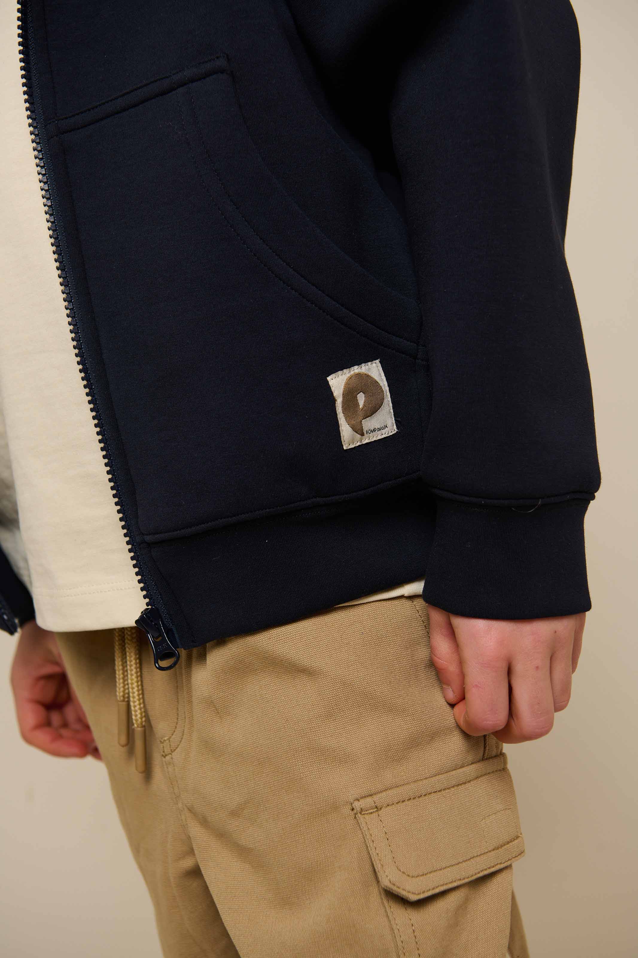 Scuba Zip Hoodie - Tween - Dark Navy | 100640 Liam