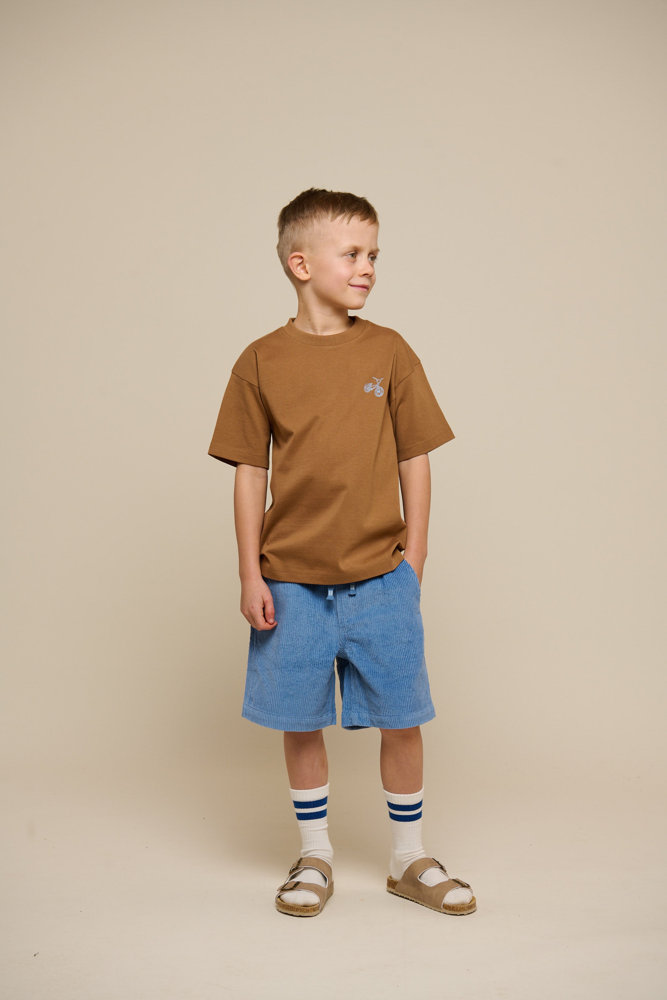 Pull-On Corduroy Shorts - Tween - Dusty Blue | 101101 Tobias