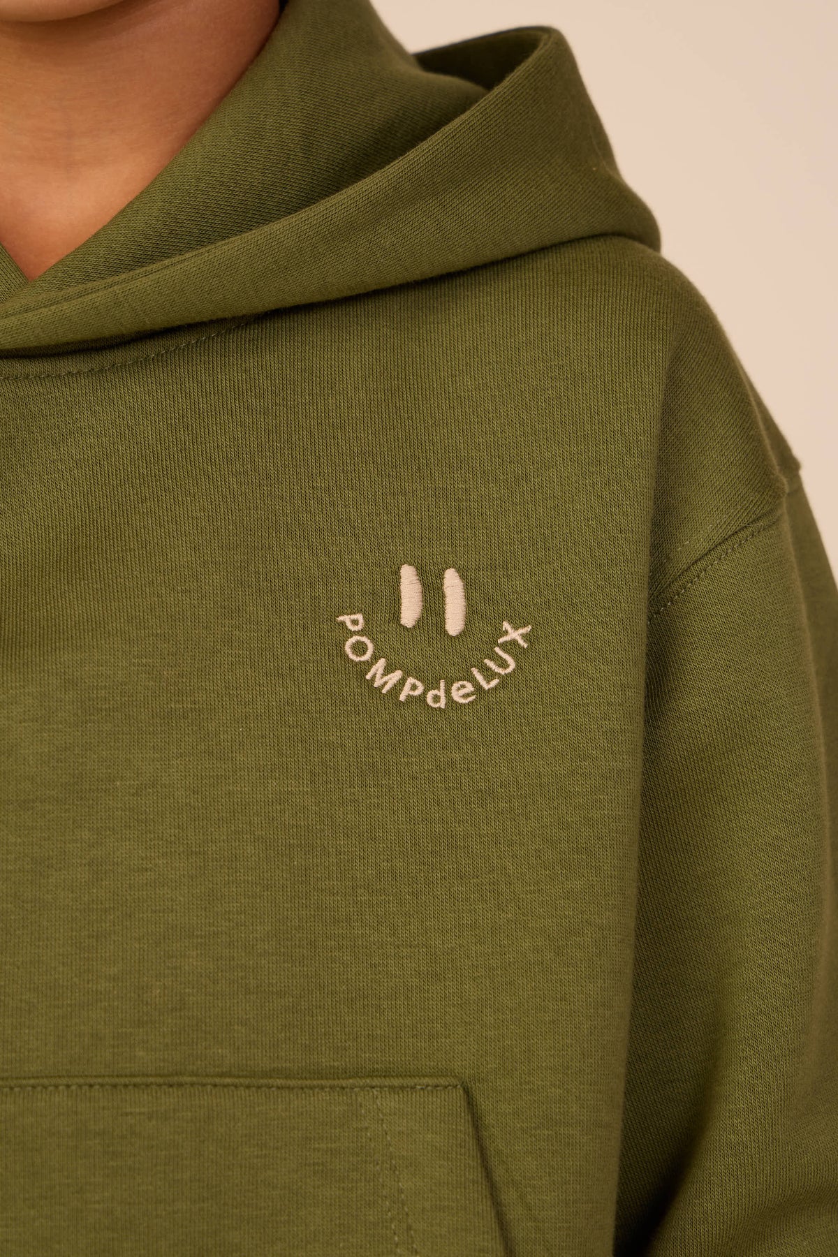 Smiley Hoodie - Kids - Moss Green | 101581 Andrew