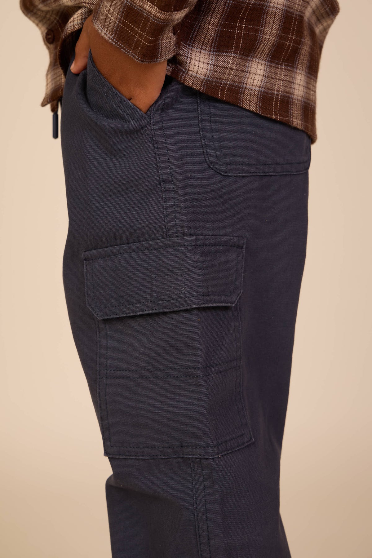 Canvas Trousers - Kids - Navy | 101134 Isack