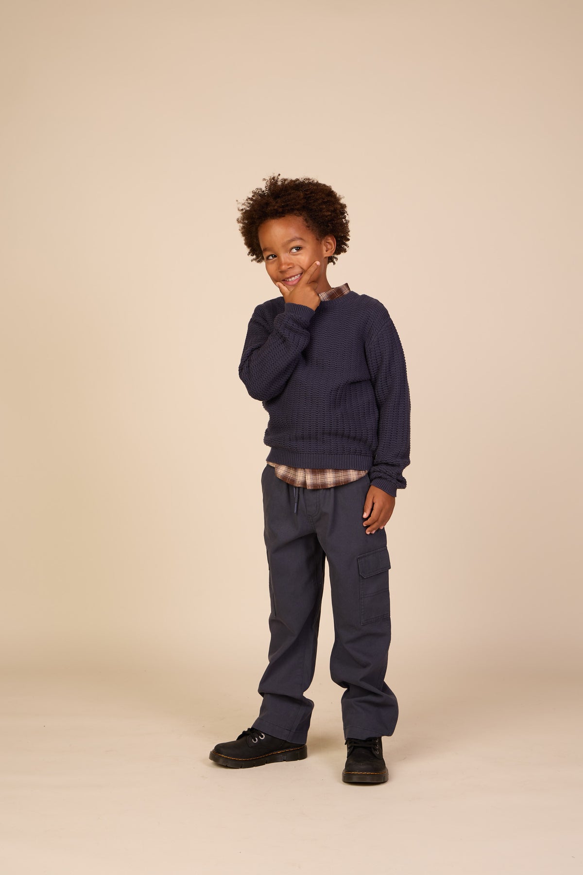 Knit Solid - Tween - Navy | 101282 Brady