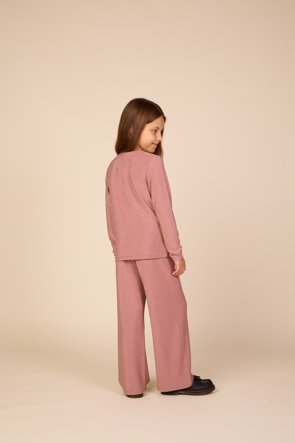 Lurex Trousers - Tween - Dusty Rose | 101670 Helen