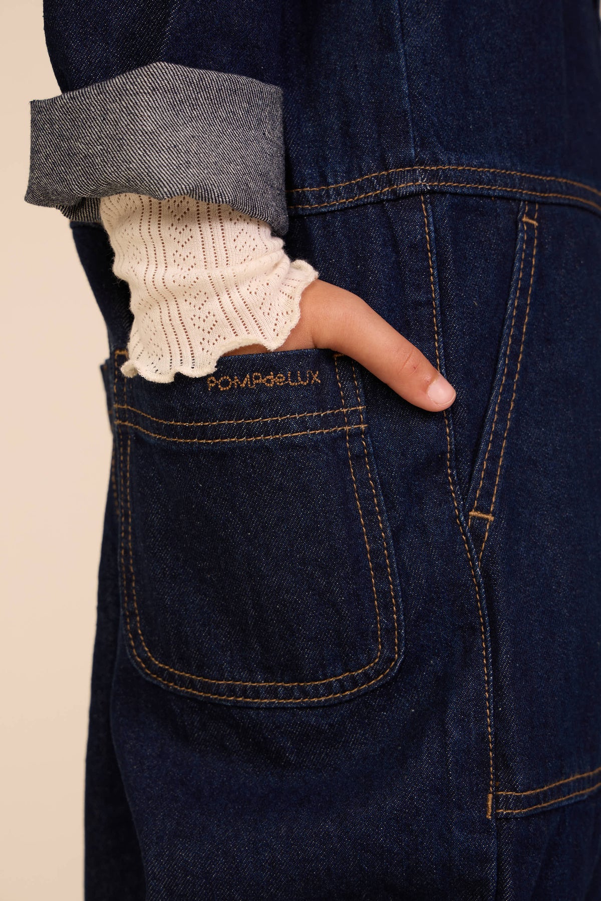 Denim Jumpsuit - Kids - Dark Blue | 101642 River