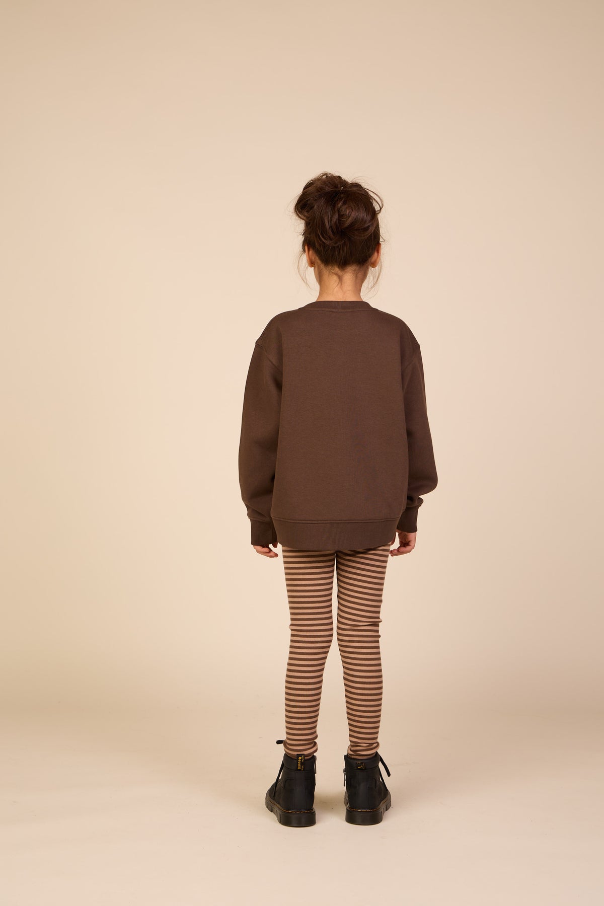 Striped Rib Leggings - Tween - Brown/Light Brown | 101611 Gloria