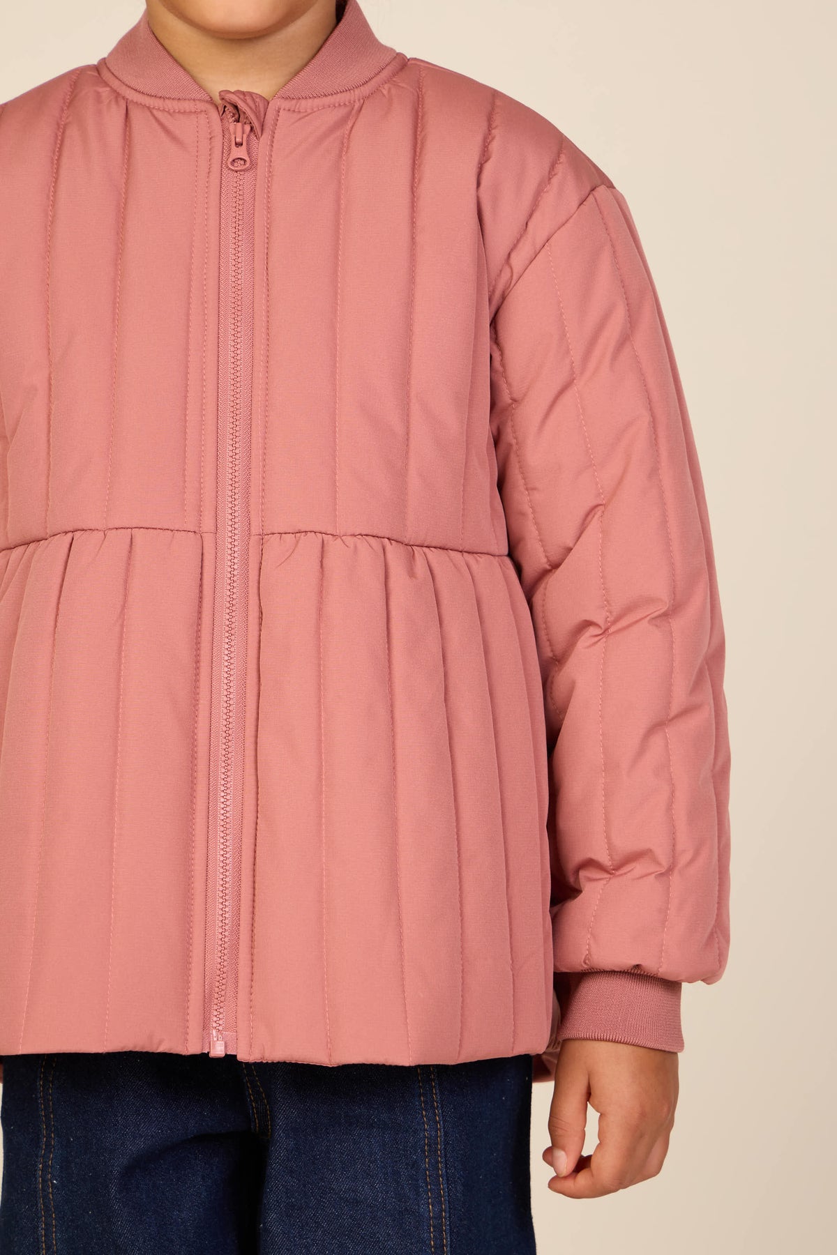 Thermal Tech Jacket - Kids - Old Rose | 101108 Elle