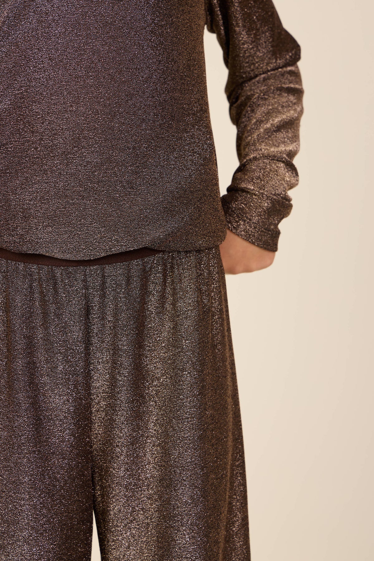Lurex Trousers - Tween - Dark Brown | 101668 Helen