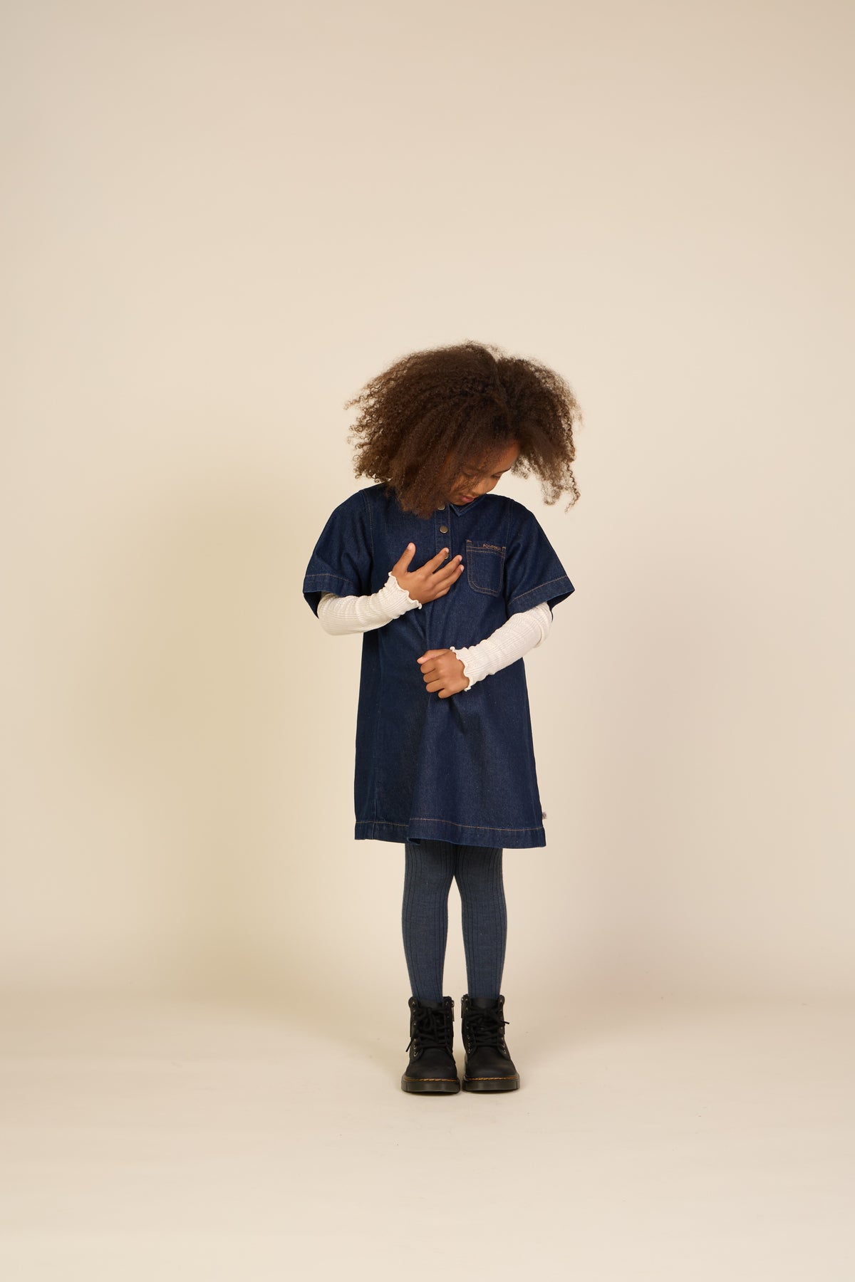 Denim Dress - Tween - Dark Blue | 101619 Alison