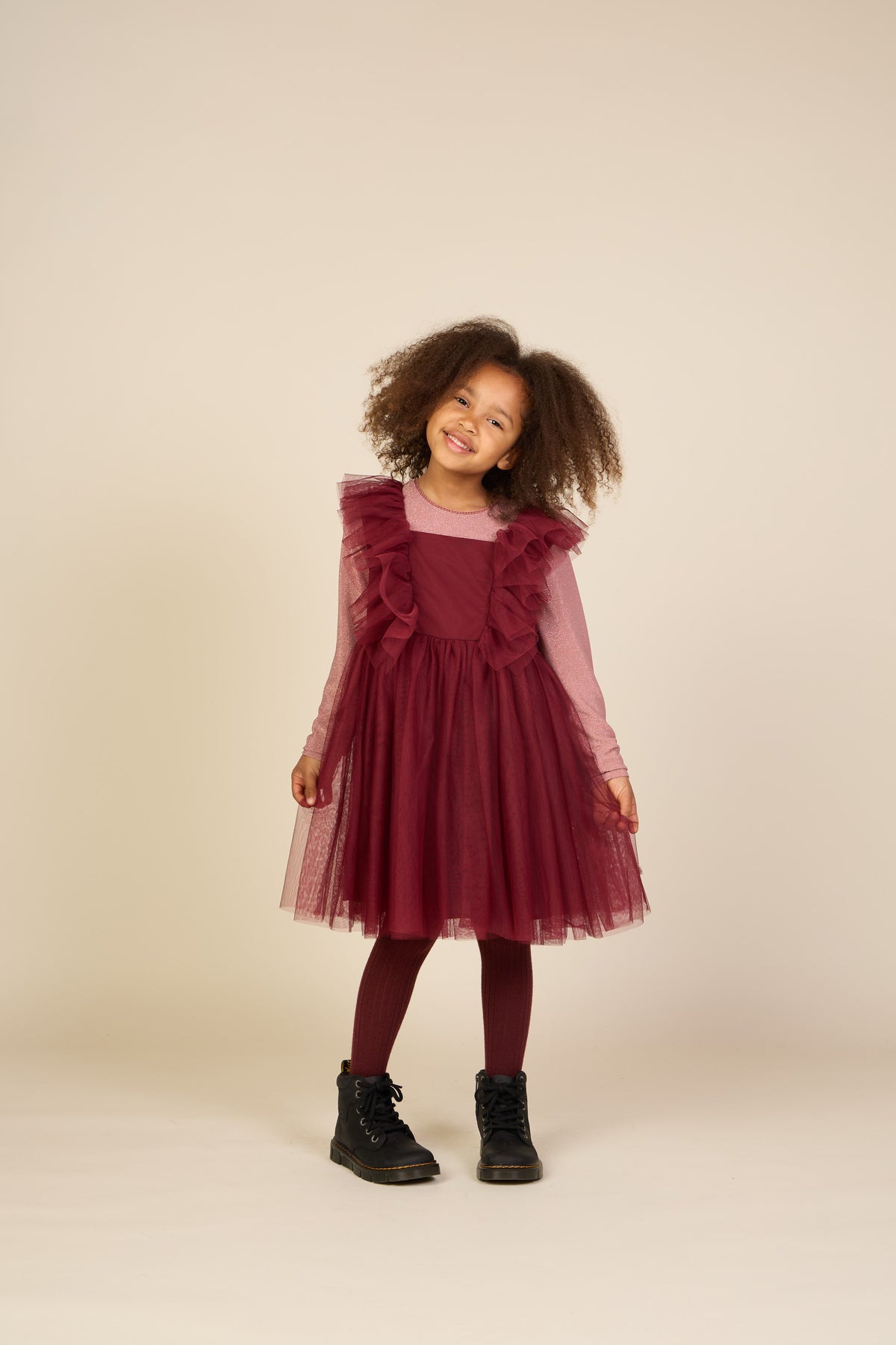 Tulle Dress - Tween - Bordeaux | 101508 Bianca