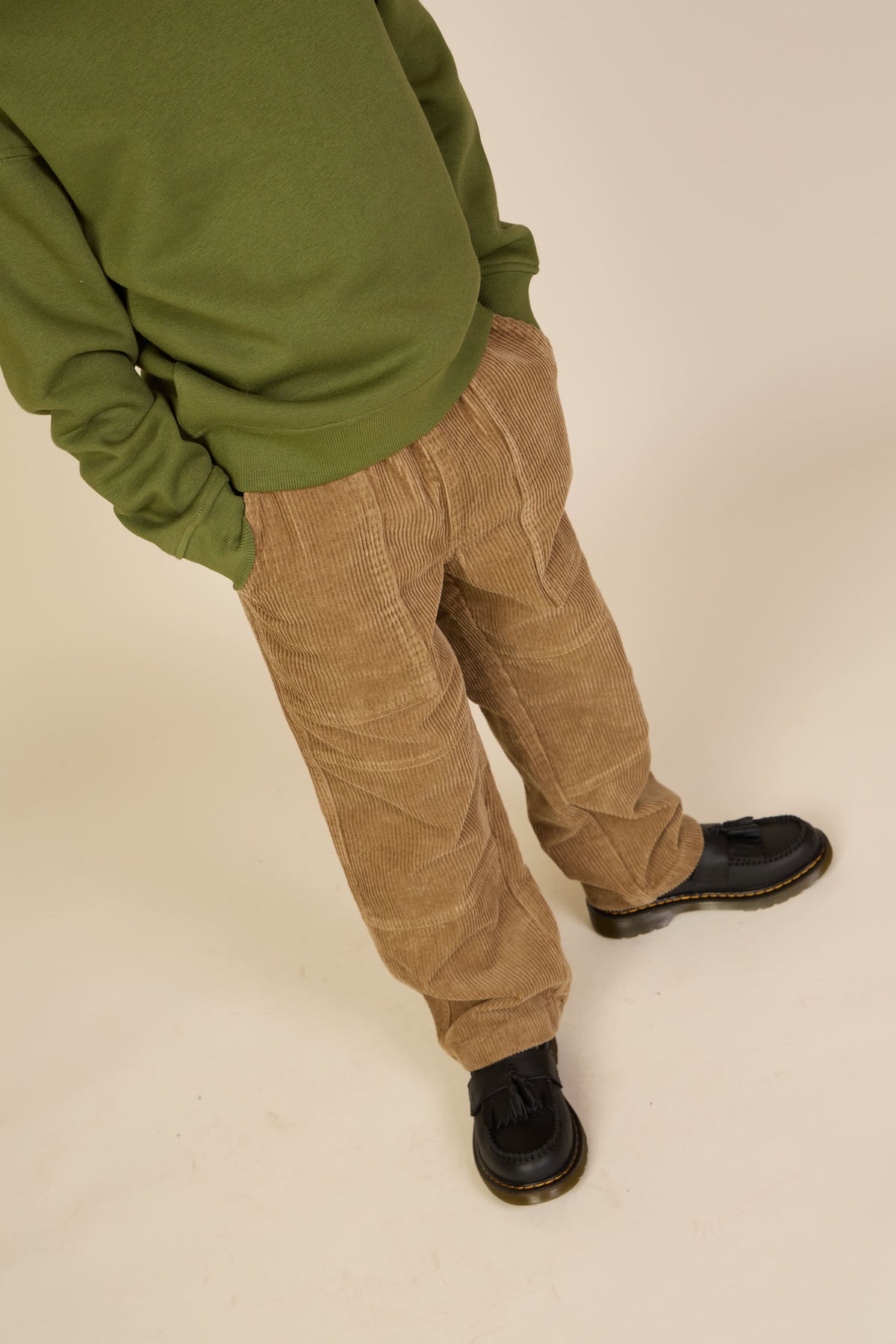 Corduroy Patch Pocket Trousers - Tween - Khaki | 101538 Reed