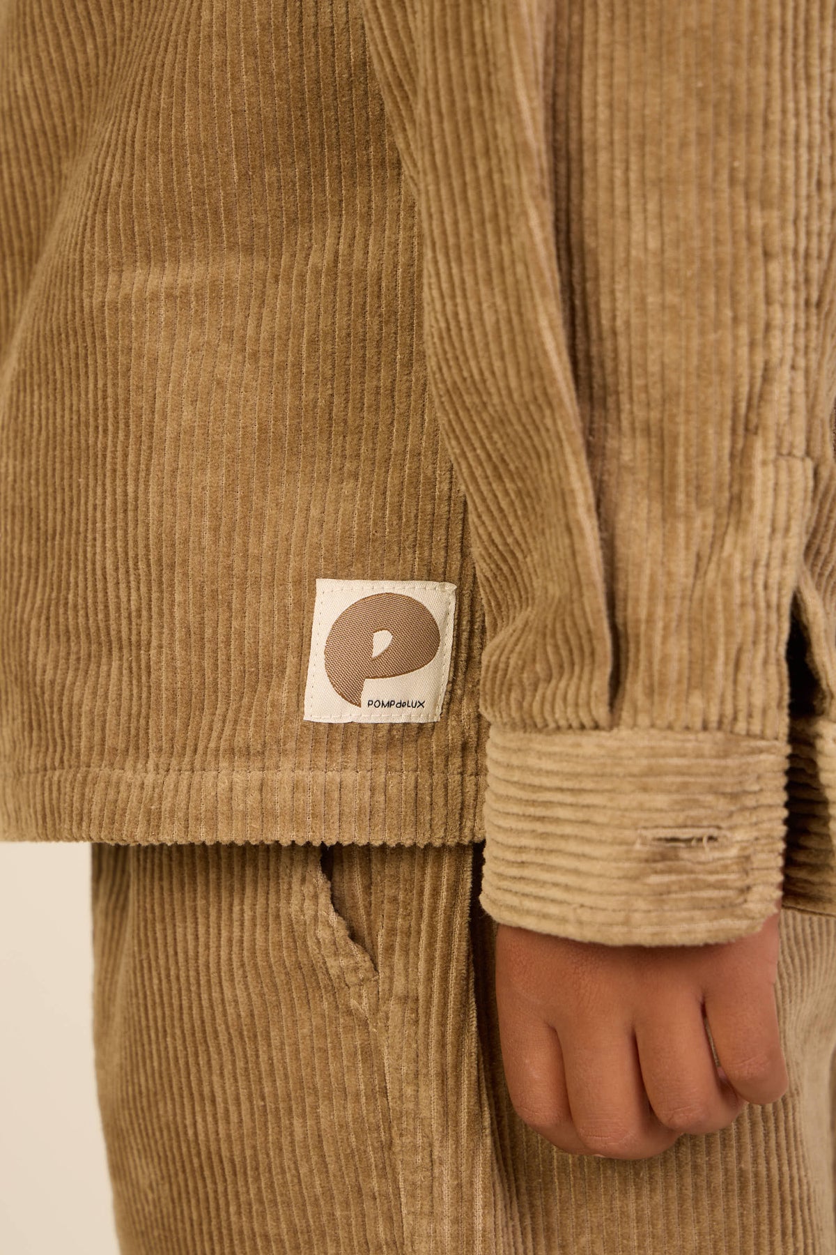 Corduroy Patch Pocket Overshirt - Tween - Khaki | 101540 Reed