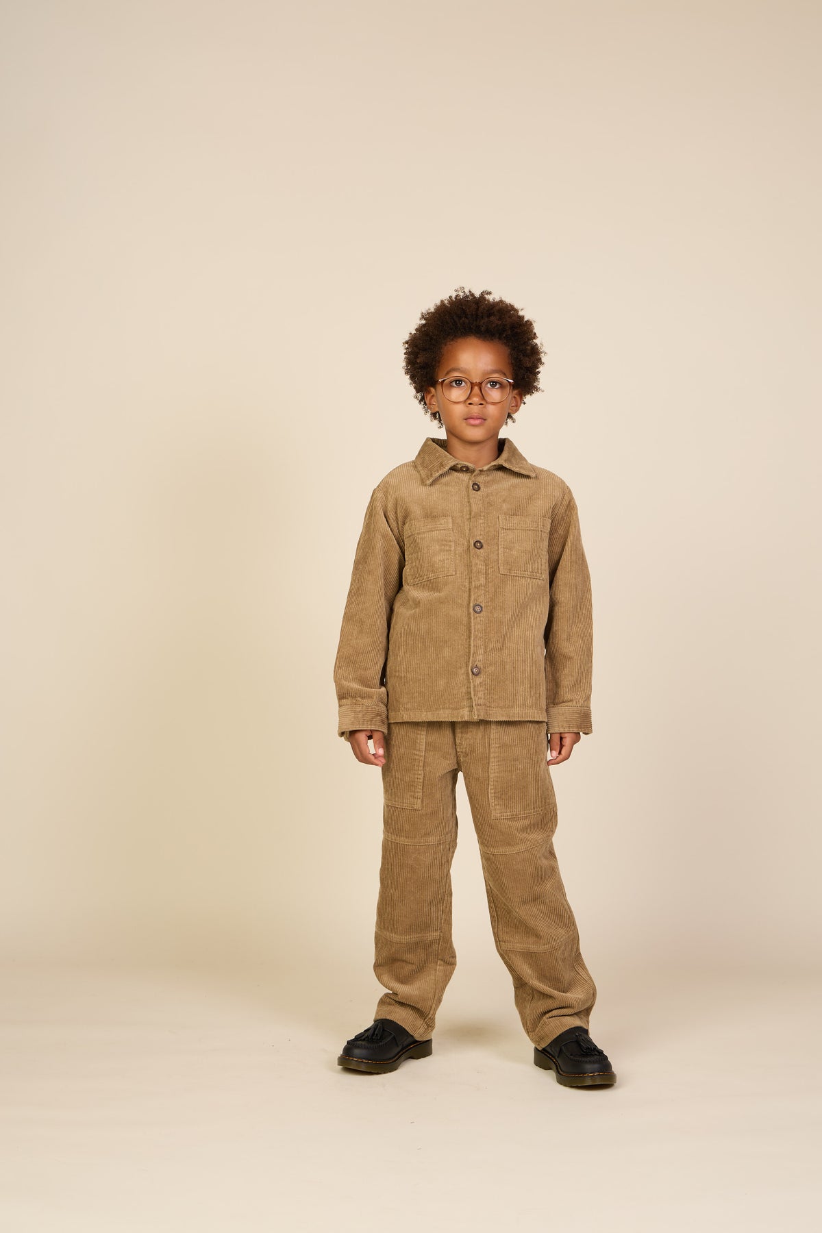 Corduroy Patch Pocket Overshirt - Tween - Khaki | 101540 Reed