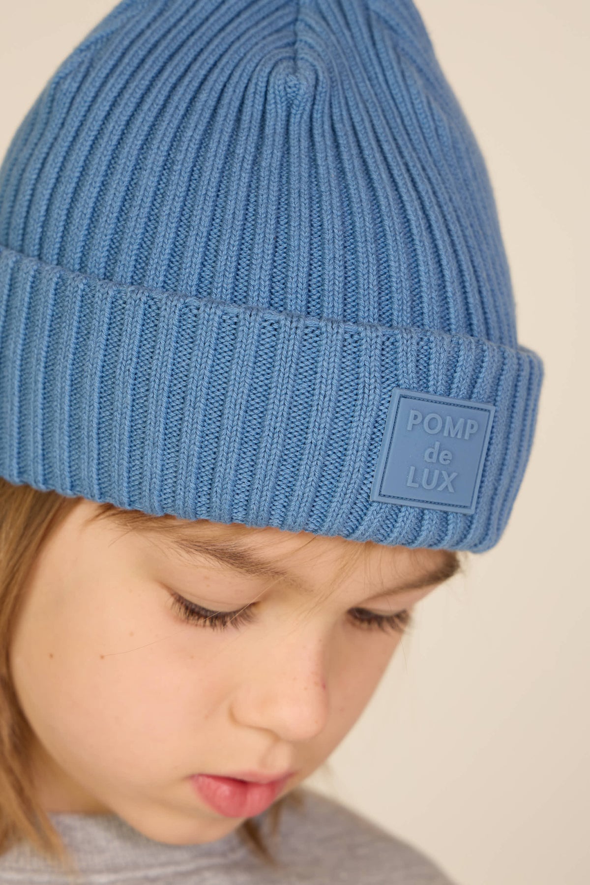 Cotton Knit Beanie - All - Dusty Blue | 101519 Todd