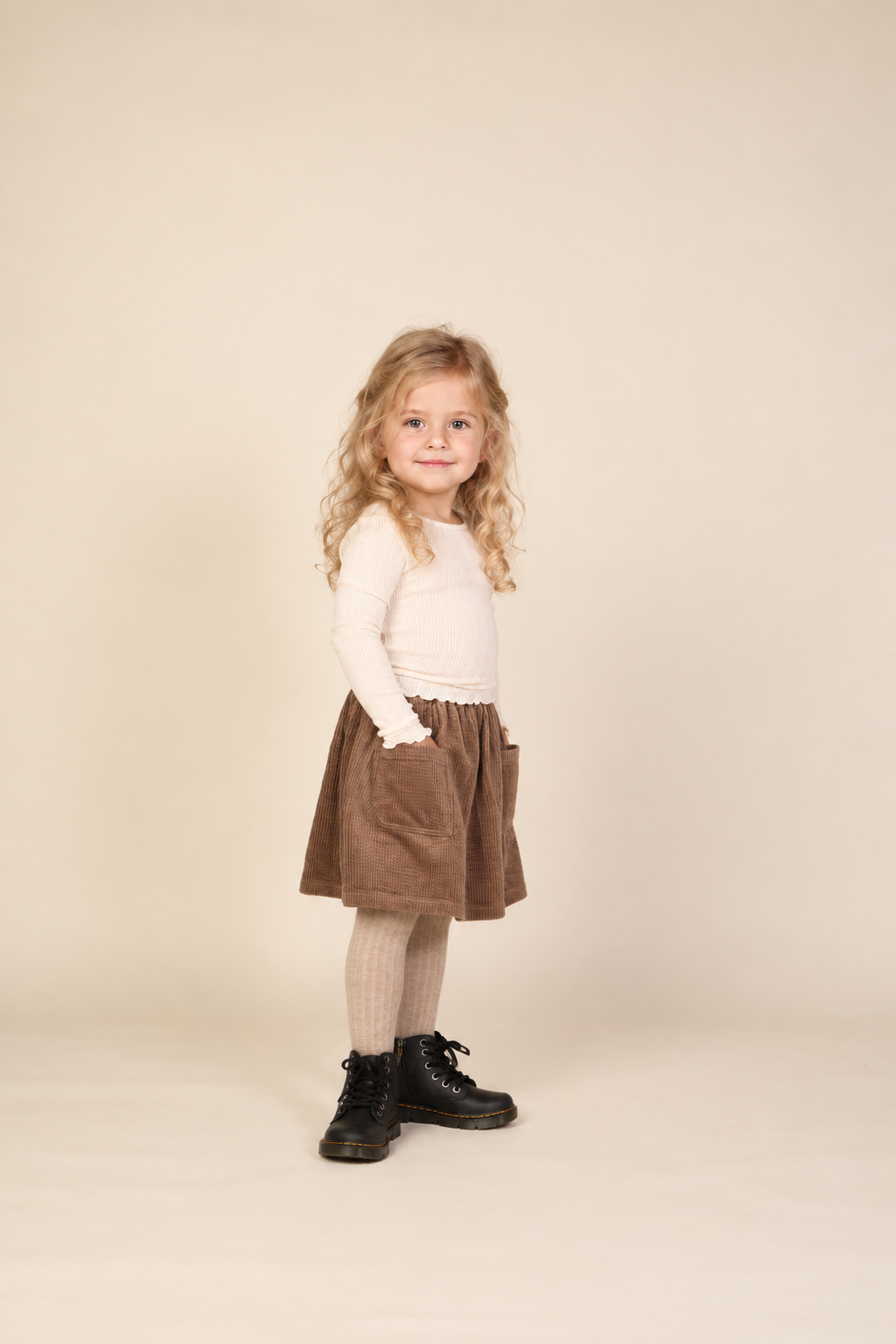 Long-Sleeve Cotton-Modal Pointelle T-Shirt - Kids - Offwhite | 101608 Ruby