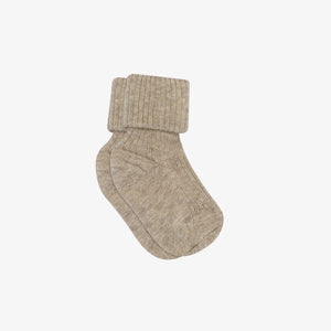 MP Little Cotton Rib Socks - Kids - Light Brown Melange | 101366 MP Baby Rib Socks