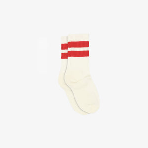 MP Retro Stripe Tennis Socks - Tween - Cherry Red | 101350 MP Andy Socks