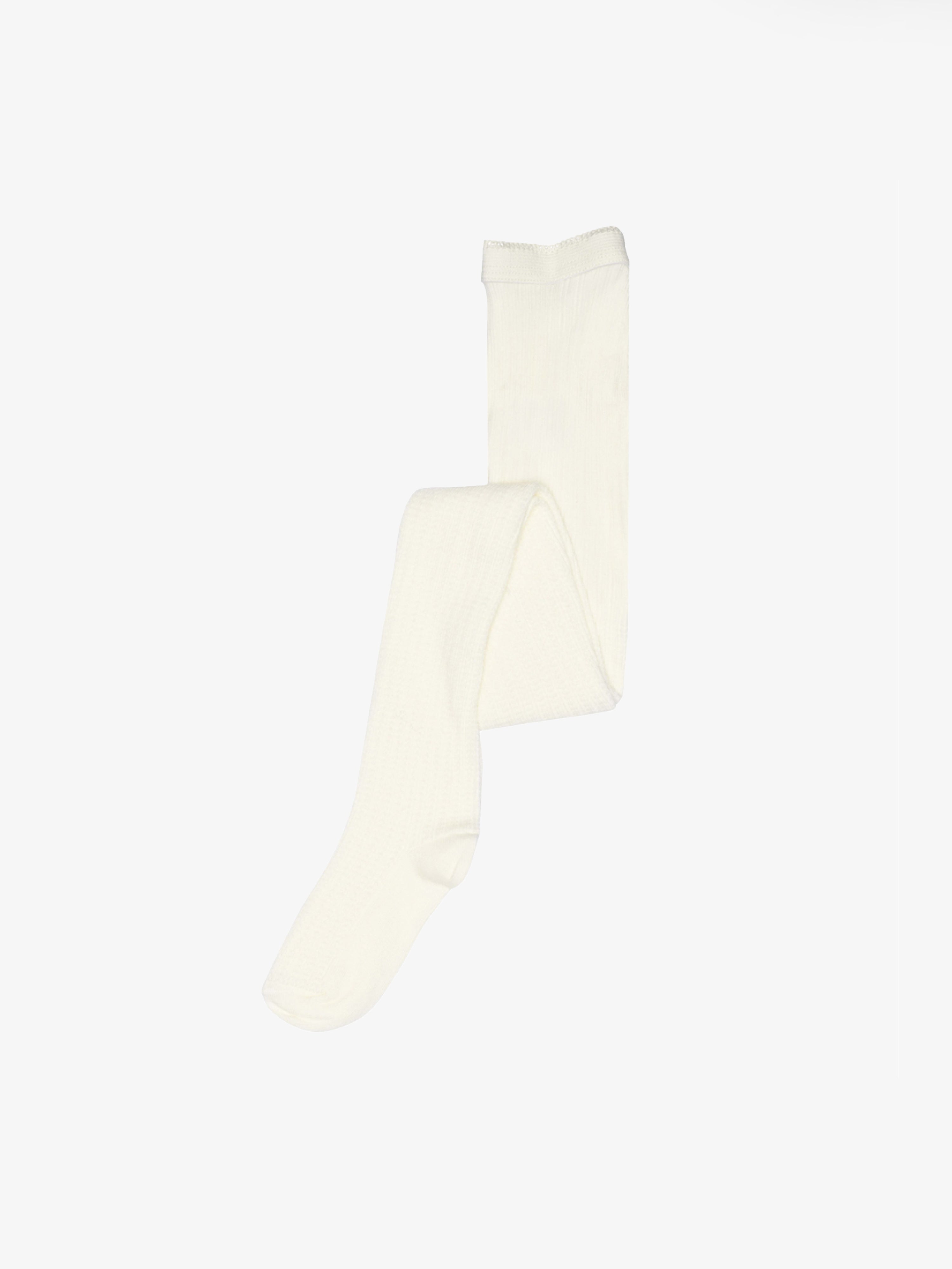 MP Cotton Jaquard Knit Tights - Kids - Offwhite | 101391 MP Inger tights