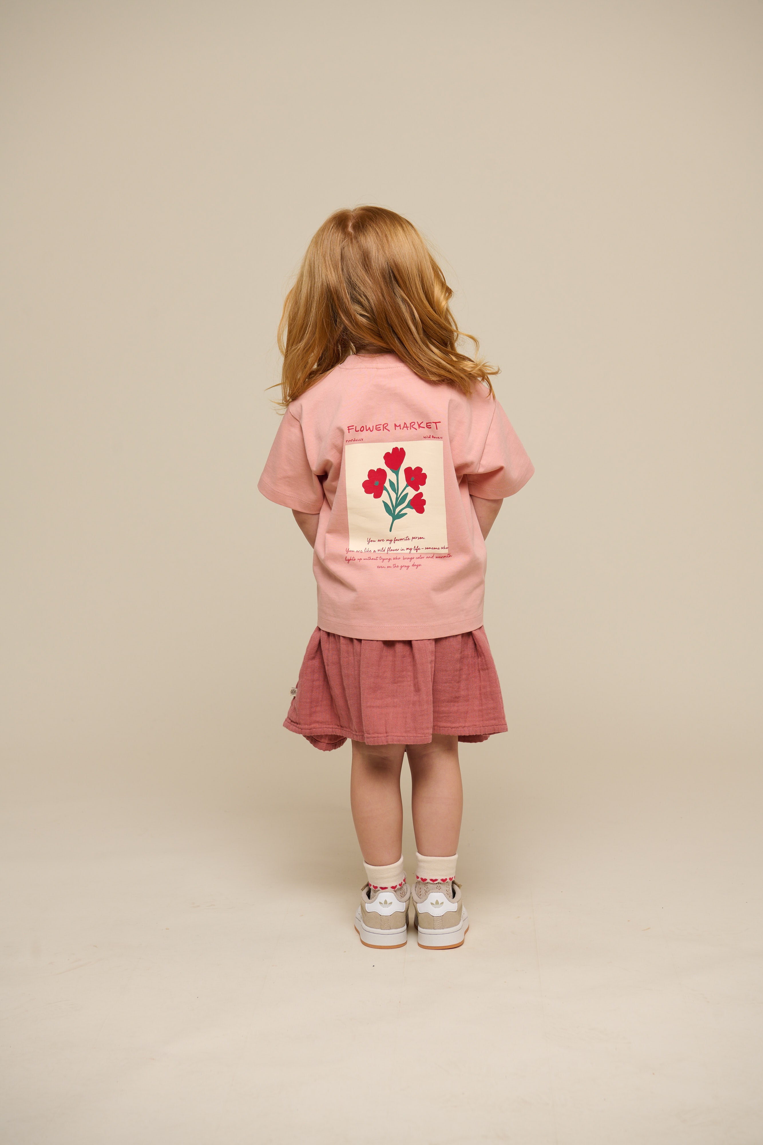 Flower Marked T-shirt - Kids - Powder Rose | 101292 Elsa