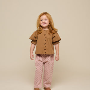 Twill trousers with Dot - Kids - Rose | 100612 Iris