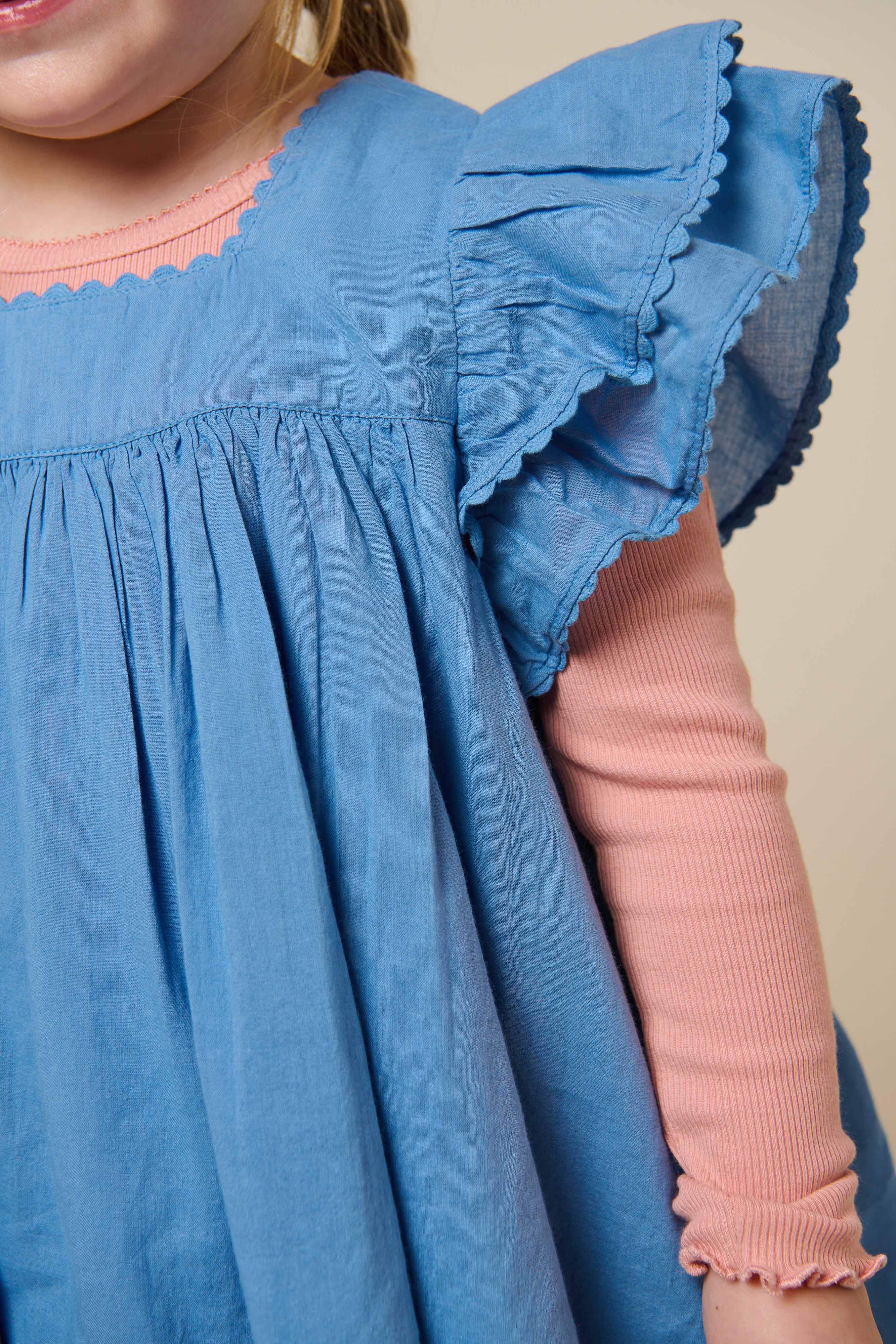 Modal Rib Long Sleeved T-shirt - Kids - Rose Tan | 101306 Lottie