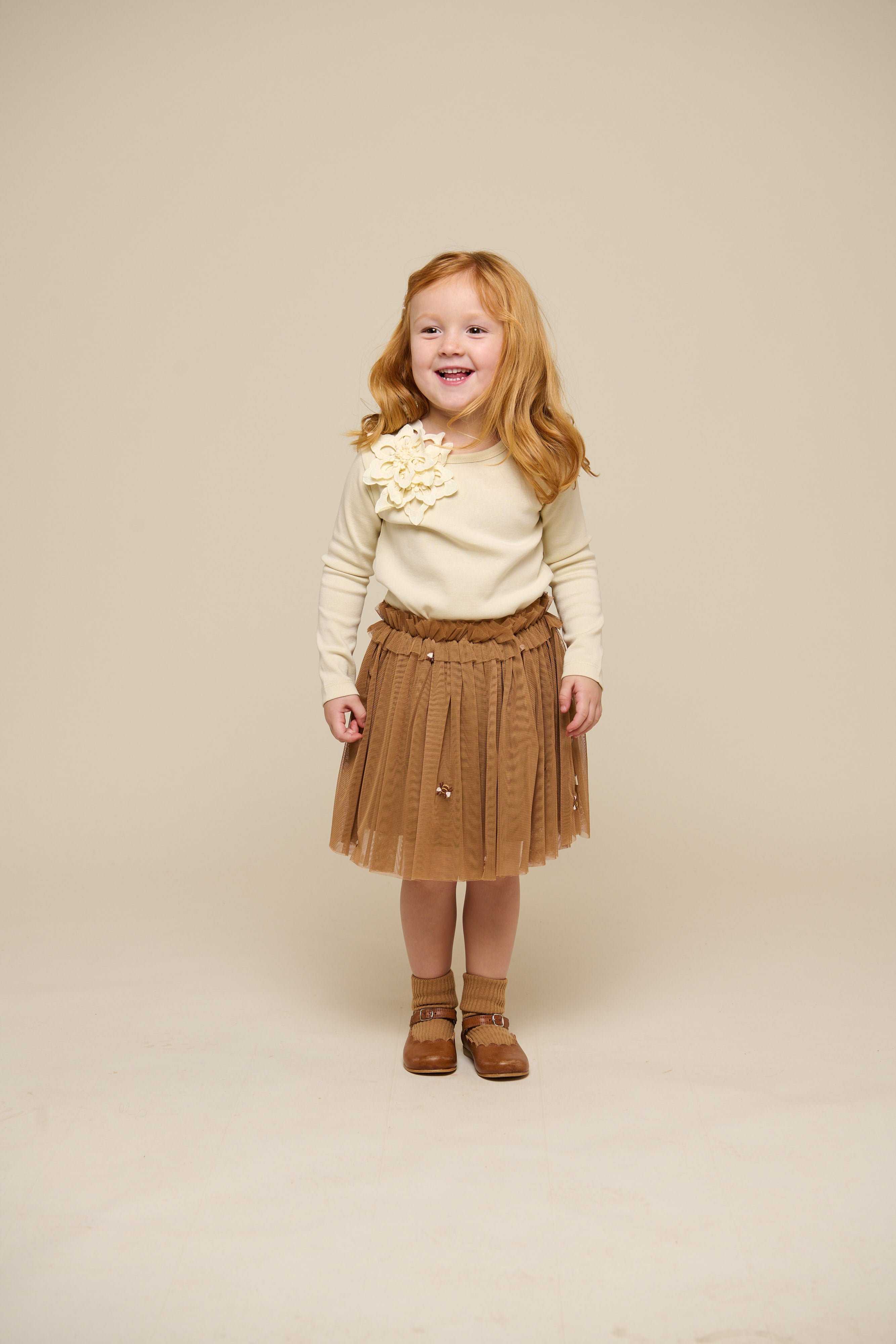 Honeybee Tulle Skirt - Kids - Coconut | 100968 Daisy