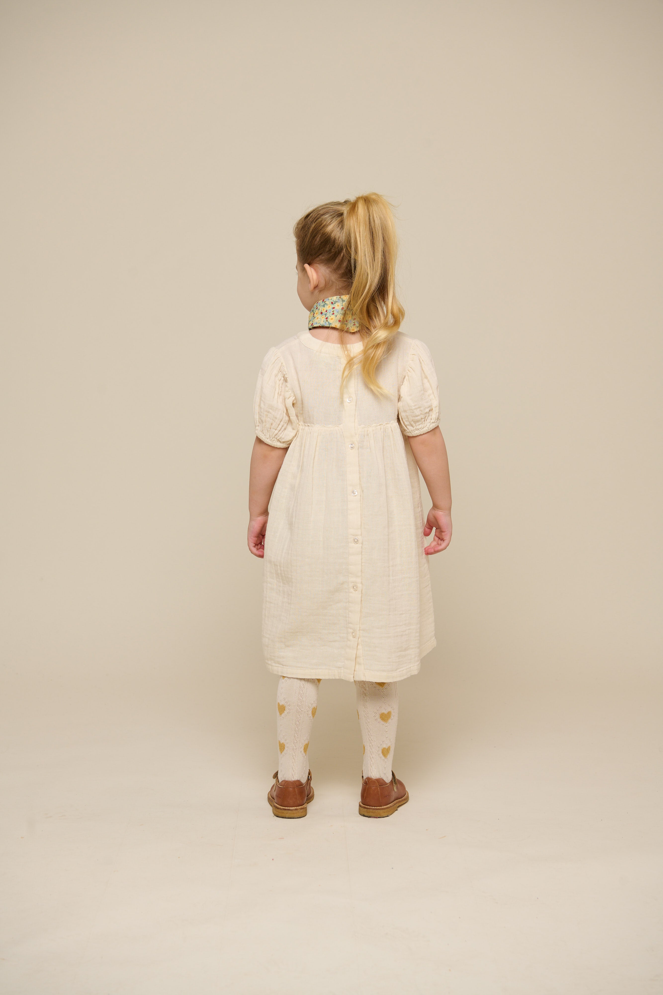 Gauze Dress - Kids - Off White | 100914 Jasmine