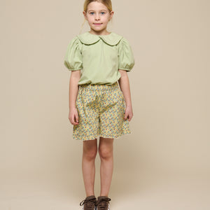 Jersey Blouse with Collar - Tween - Powder Green | 101280 Nini