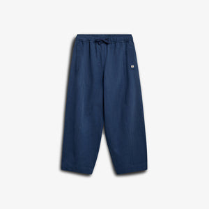 Barrel-leg Tencel Trousers - Tween - Dusty Cobalt | 100134 Asta