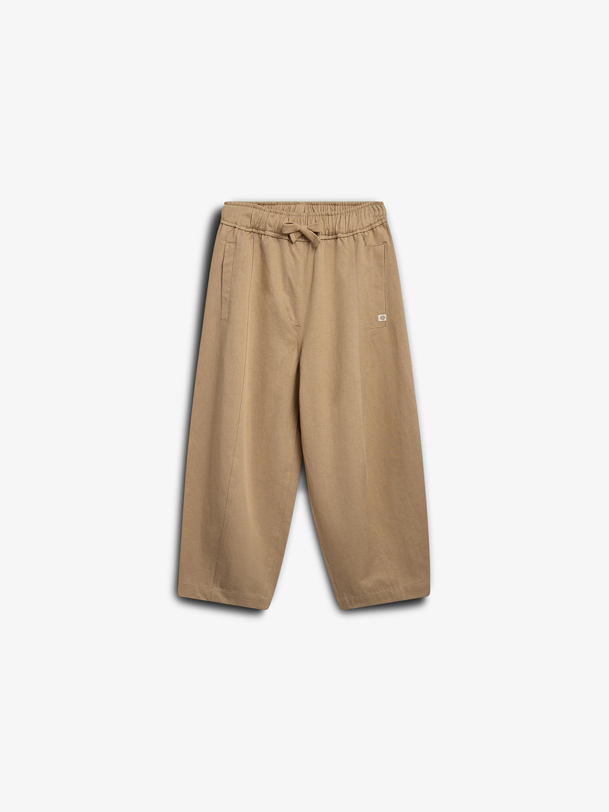 Barrel-leg Tencel Trousers - Tween - Beige | 100135 Asta