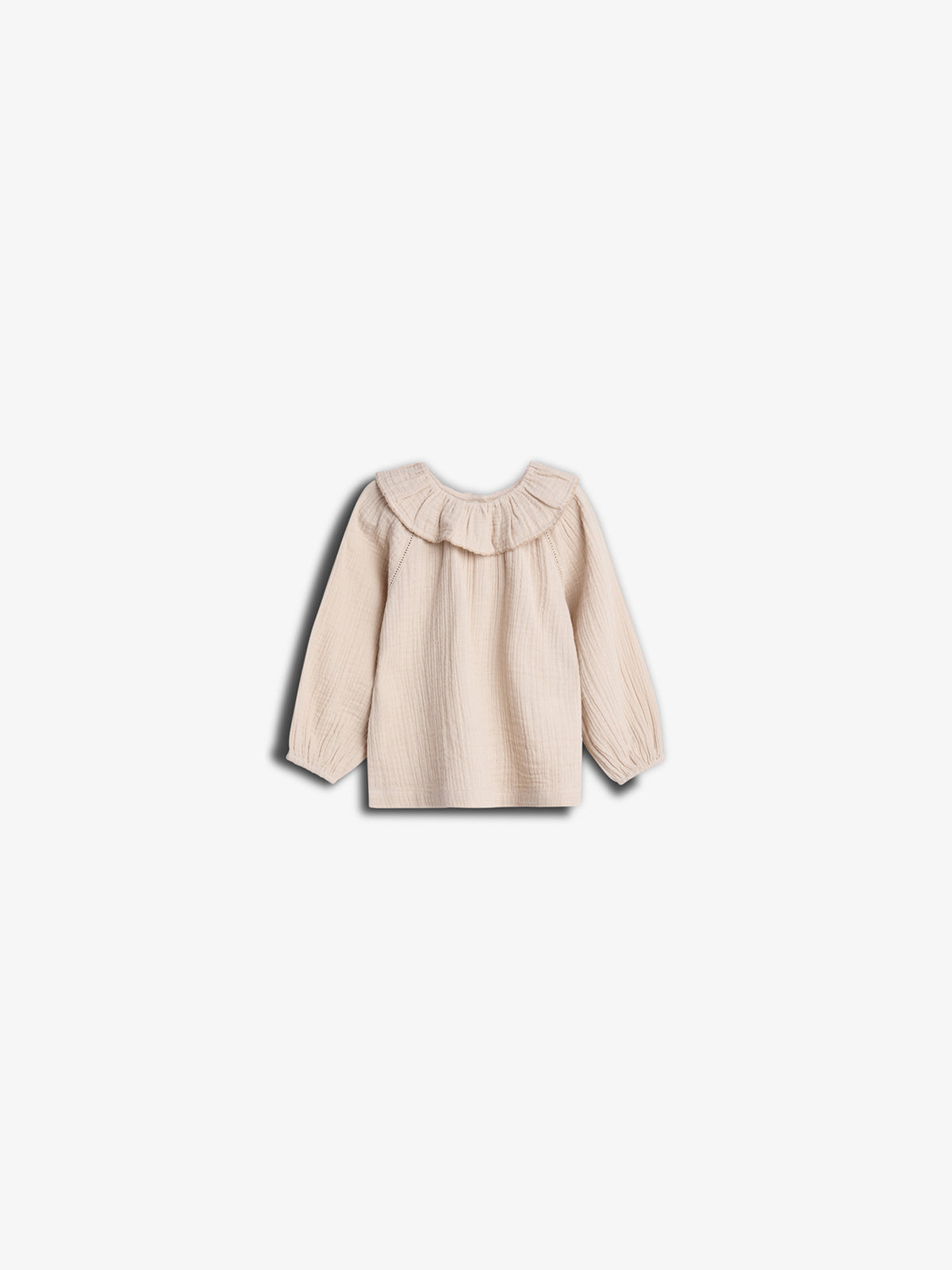 Muslin Collar Blouse - Kids - Light Beige | 100237 Ella