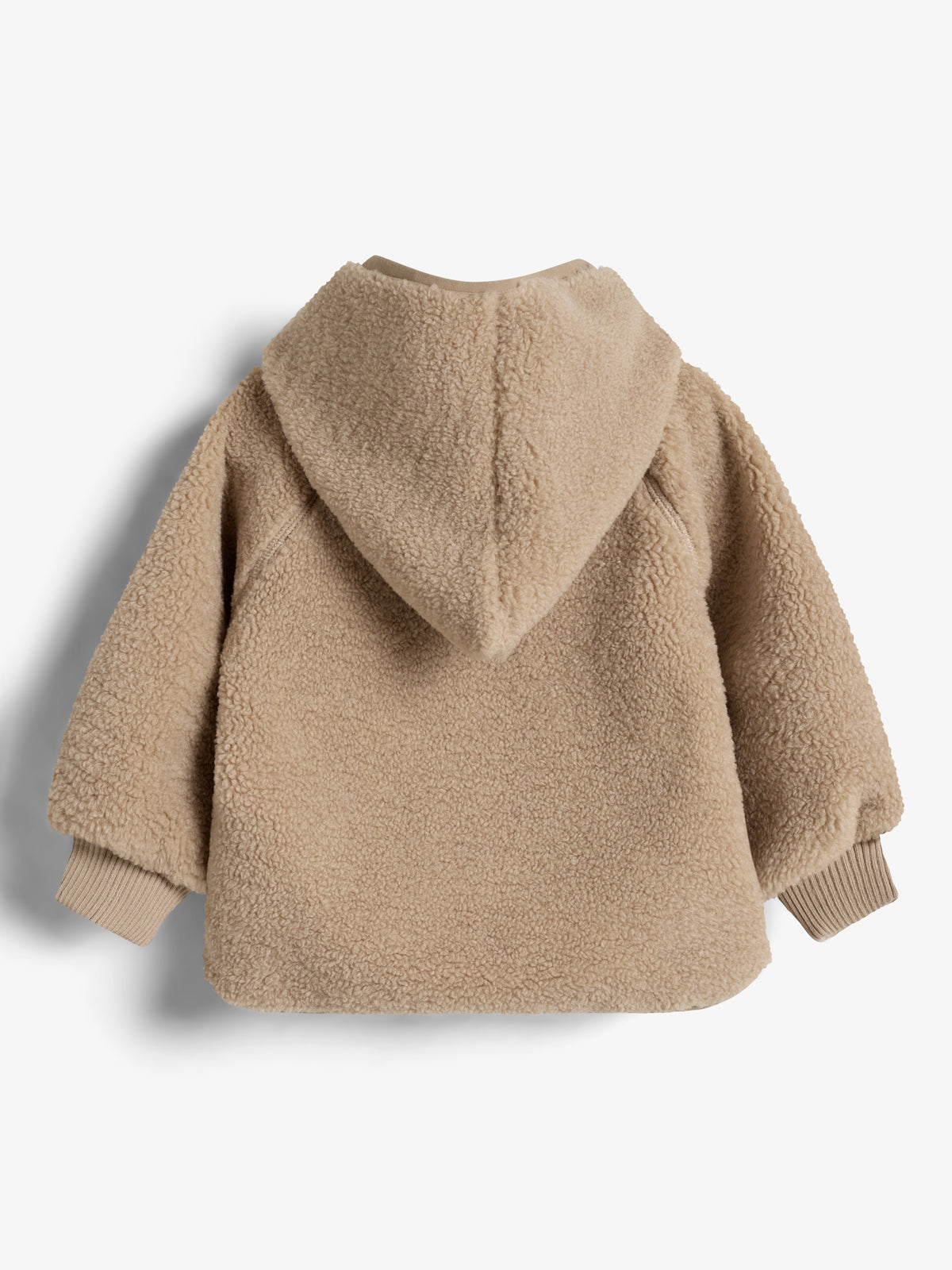 Hooded Teddy Jacket - Little - Beige