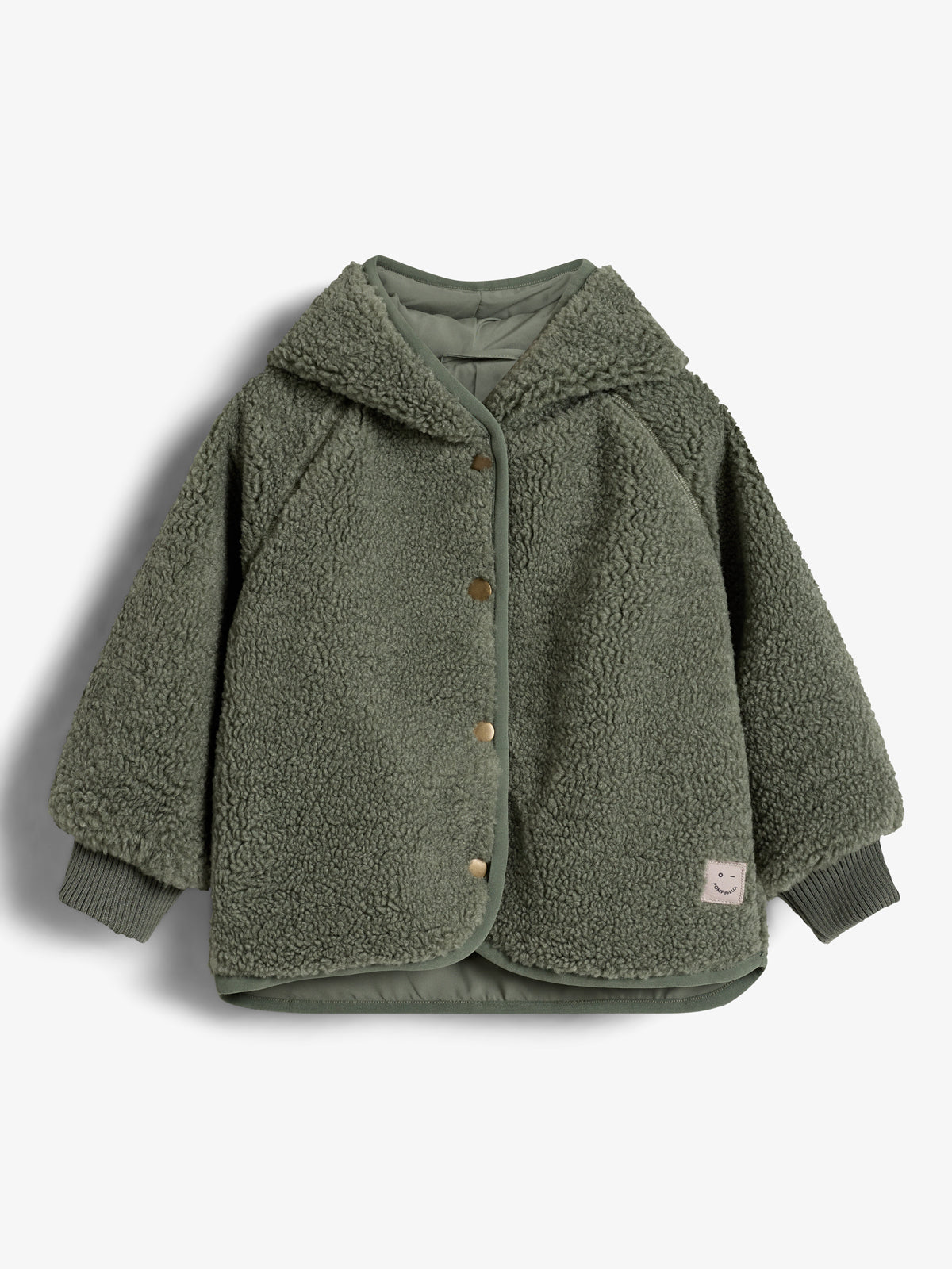 Hooded Teddy Jacket - Little - Green