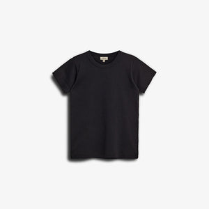 Fitted T-Shirt w. Picot stitch - Tween - Black | 100379 Tina