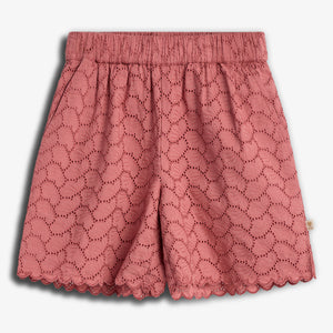 Butterfly Embroidery Shorts - Tween - Blush | 100437 Karla