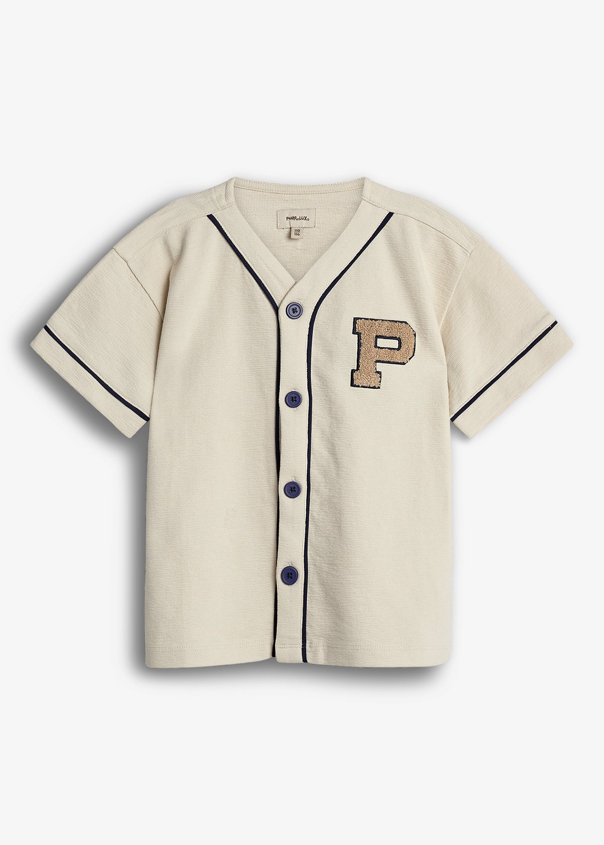 Baseball Jersey Shirt - Off White | 100470 Louie