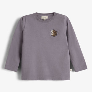 Hedgie Long Sleeve T-shirt - Little - Dusty Purple